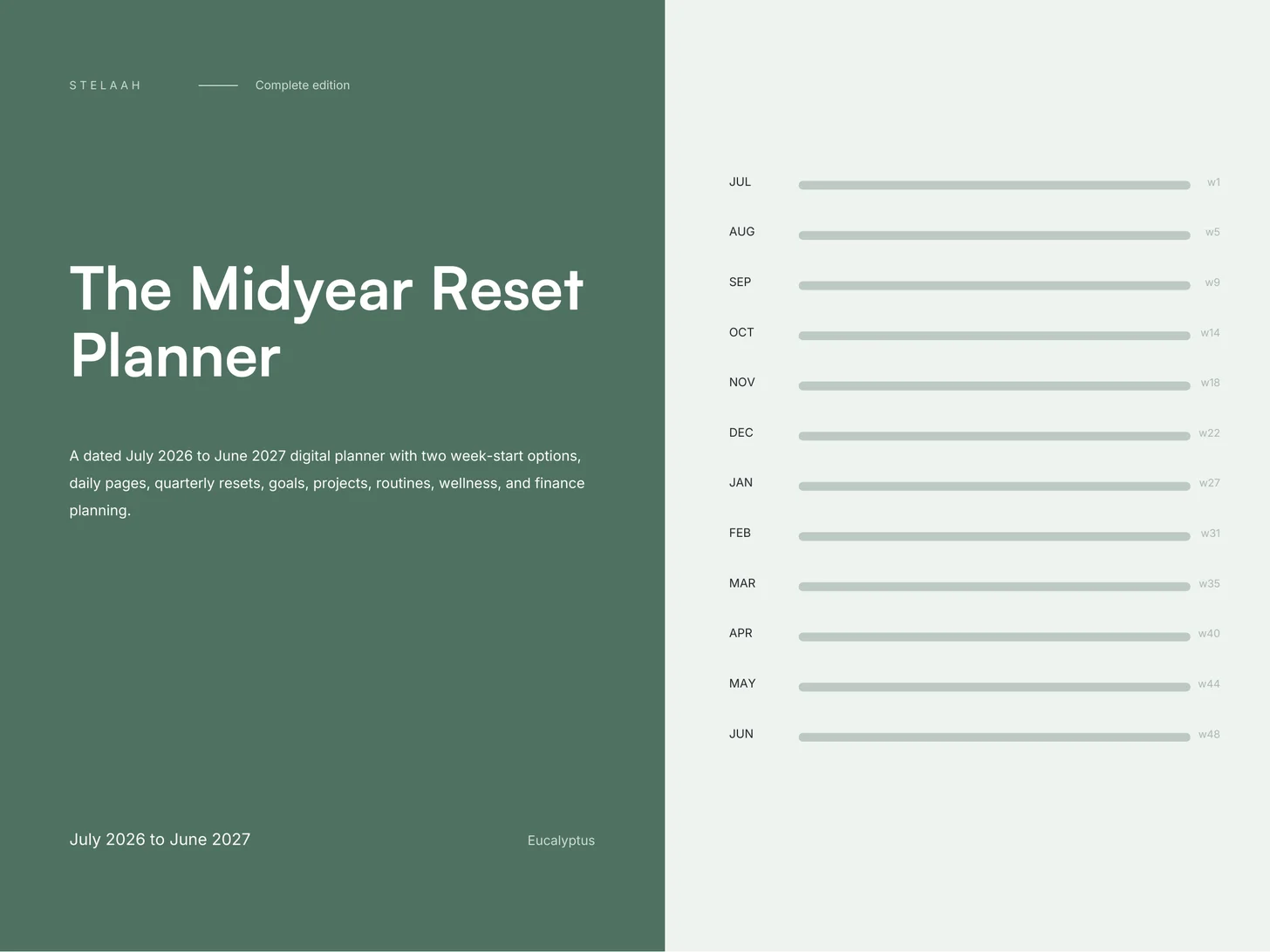 Cover of the Free 2026 to 2027 Midyear Digital Planner for iPad