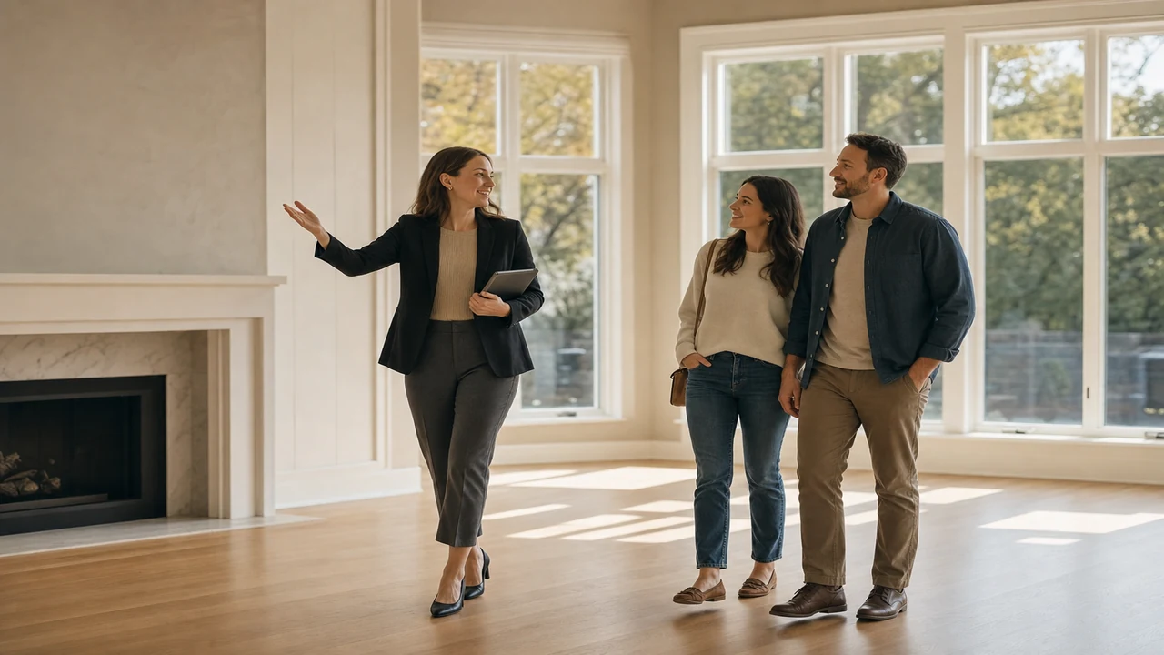 Real estate agents at work