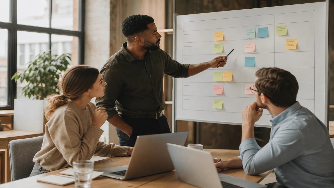 Sales teams at work