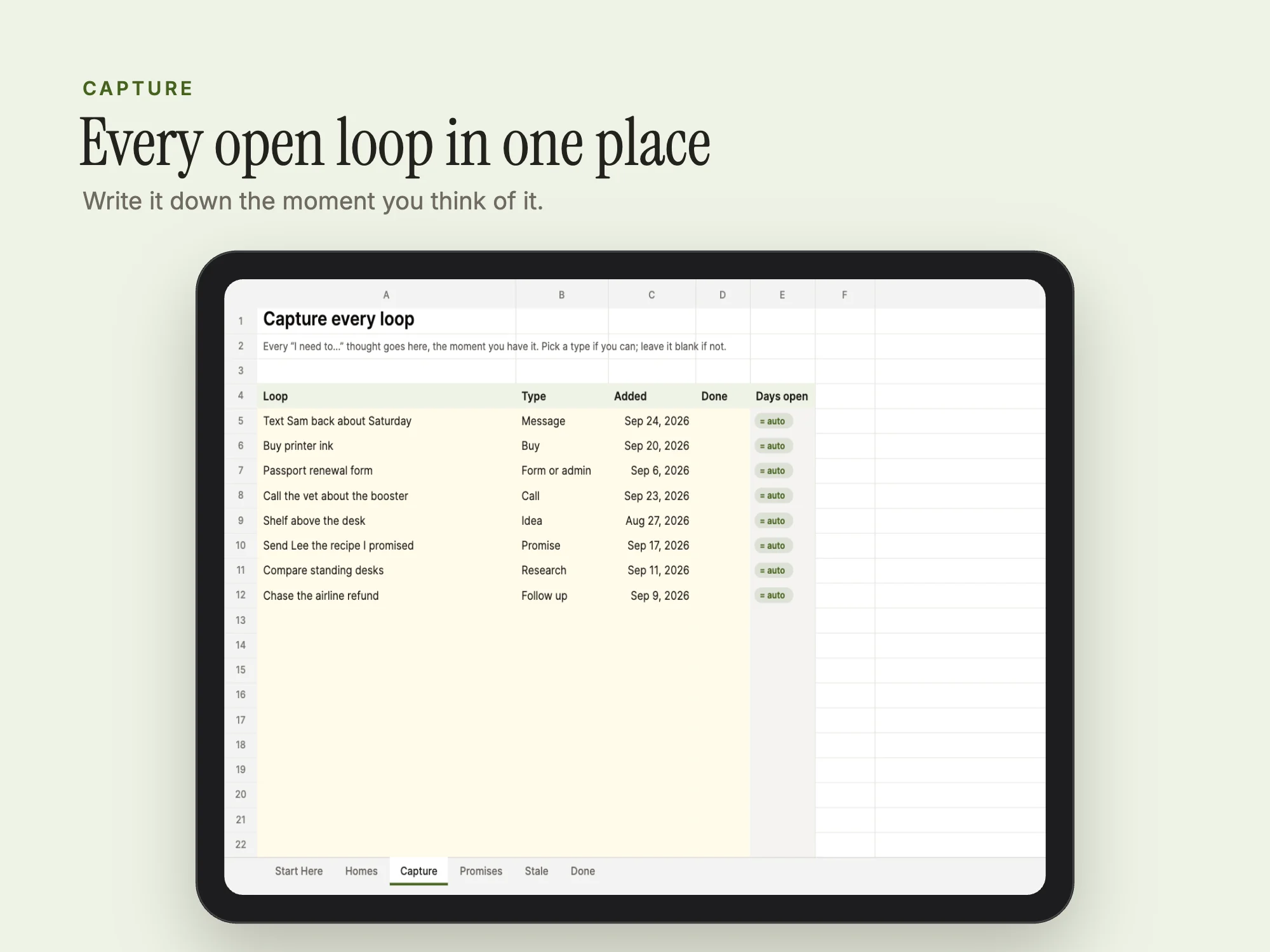 Stelaah Open Loops System: Capture