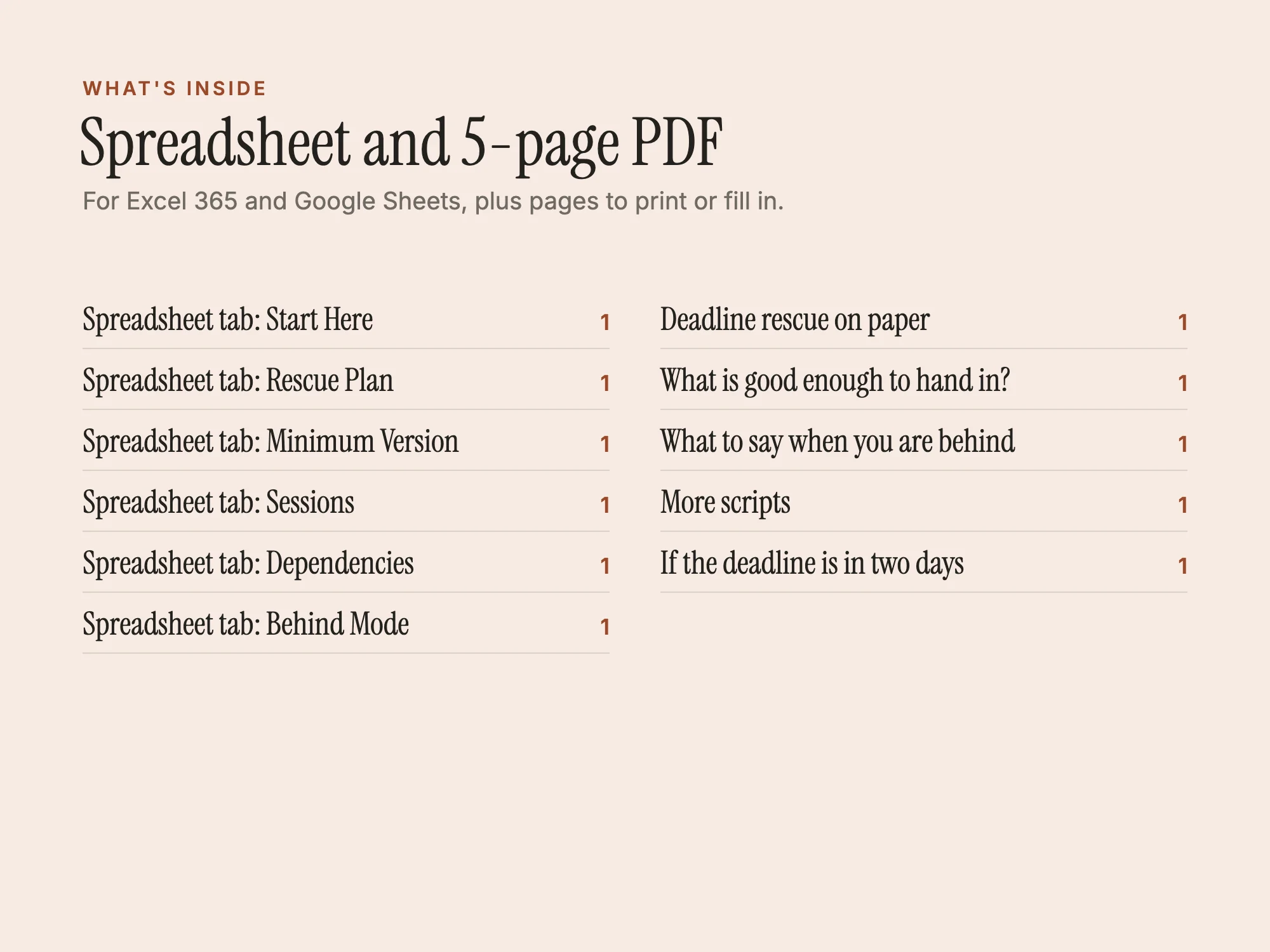 Stelaah Deadline Rescue System: What's inside