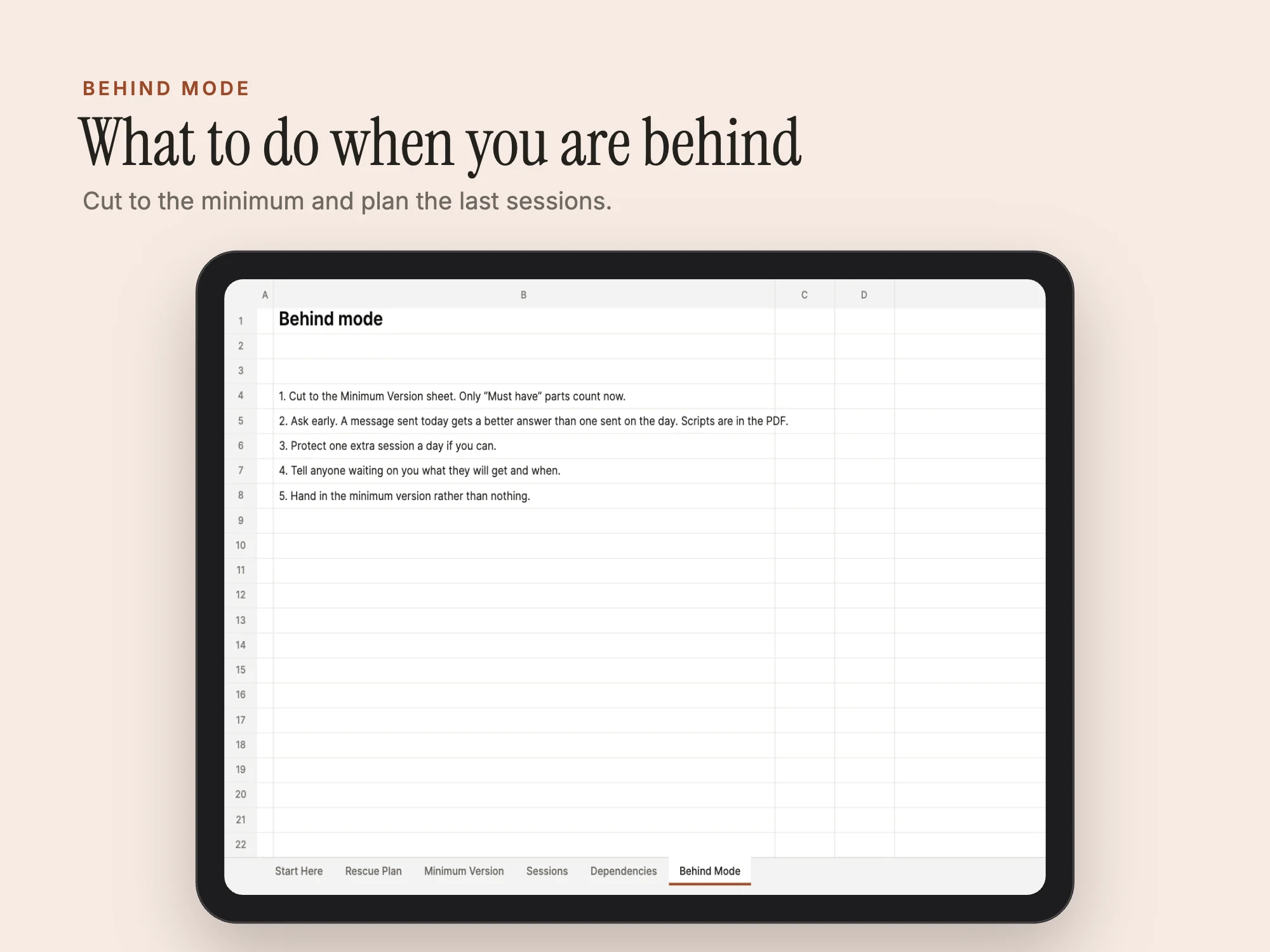 Stelaah Deadline Rescue System: Behind Mode