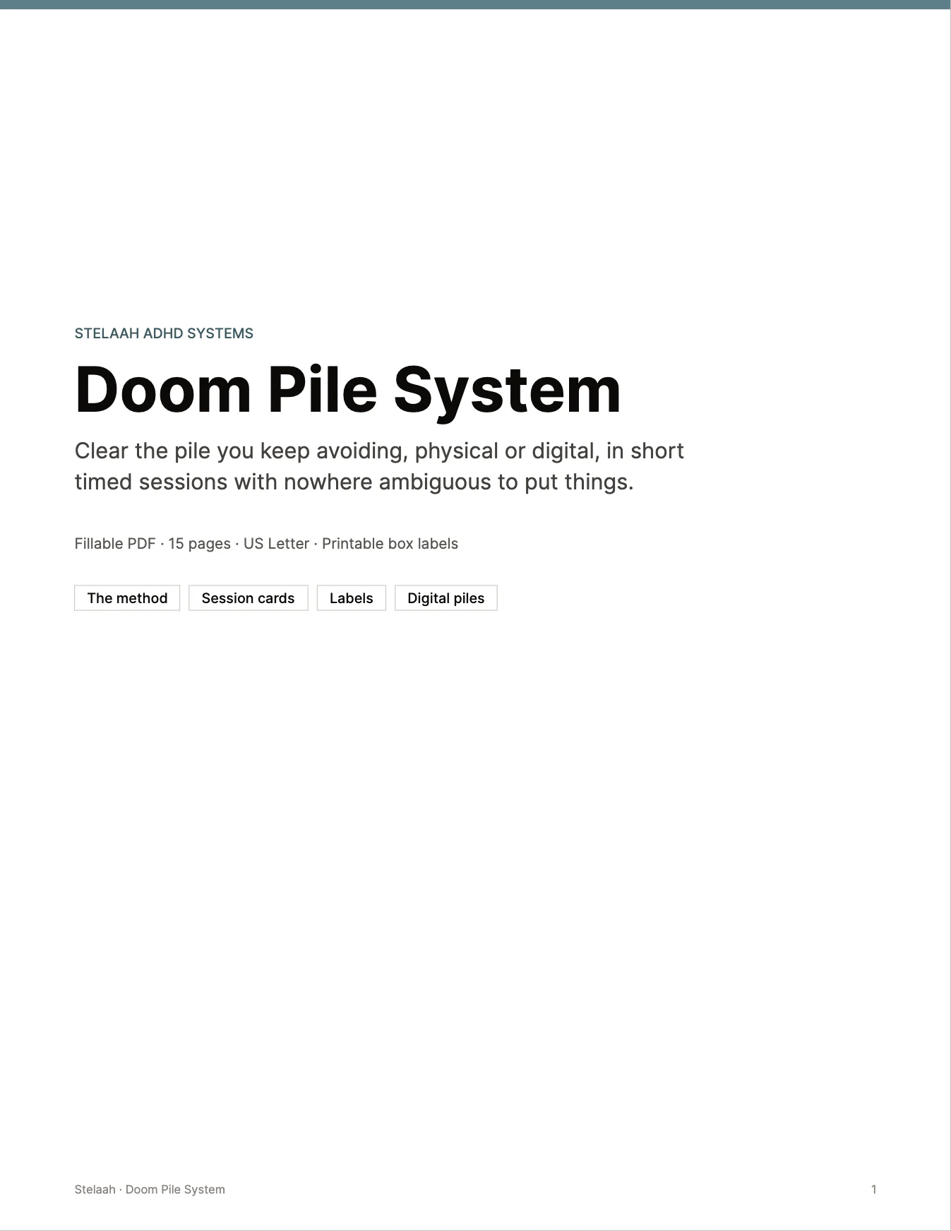Cover of the Stelaah Doom Pile System