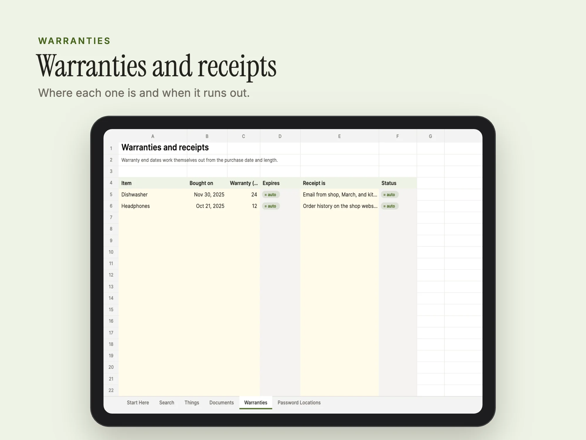 Stelaah Lost and Found Memory System: Warranties