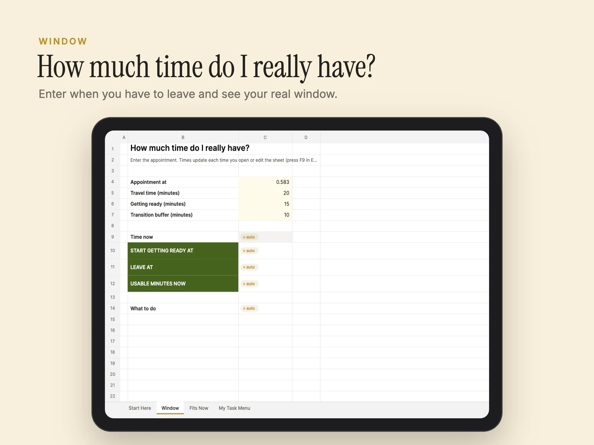 Stelaah Waiting Mode System: Window