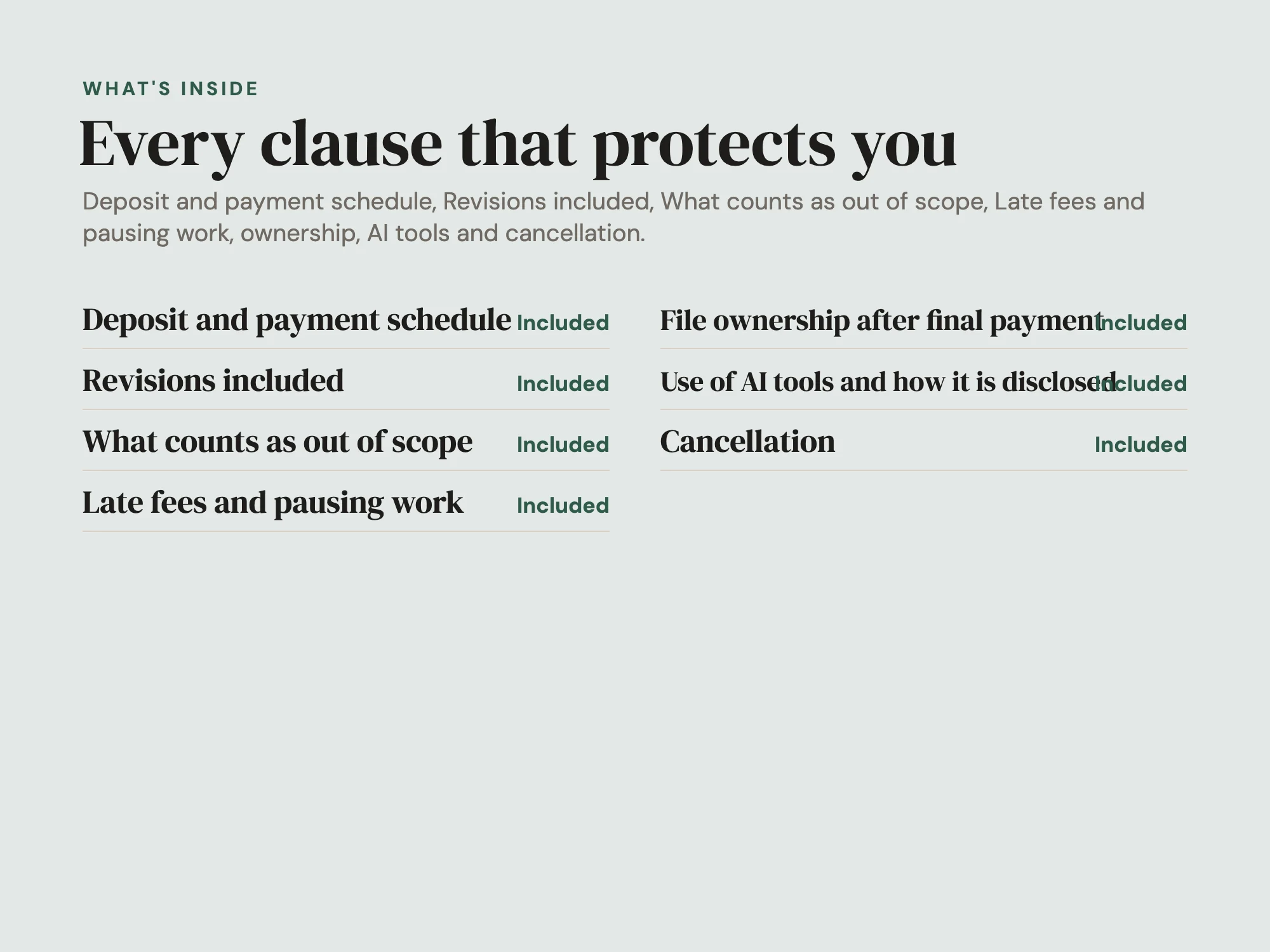 Consultant Contract: What's inside
