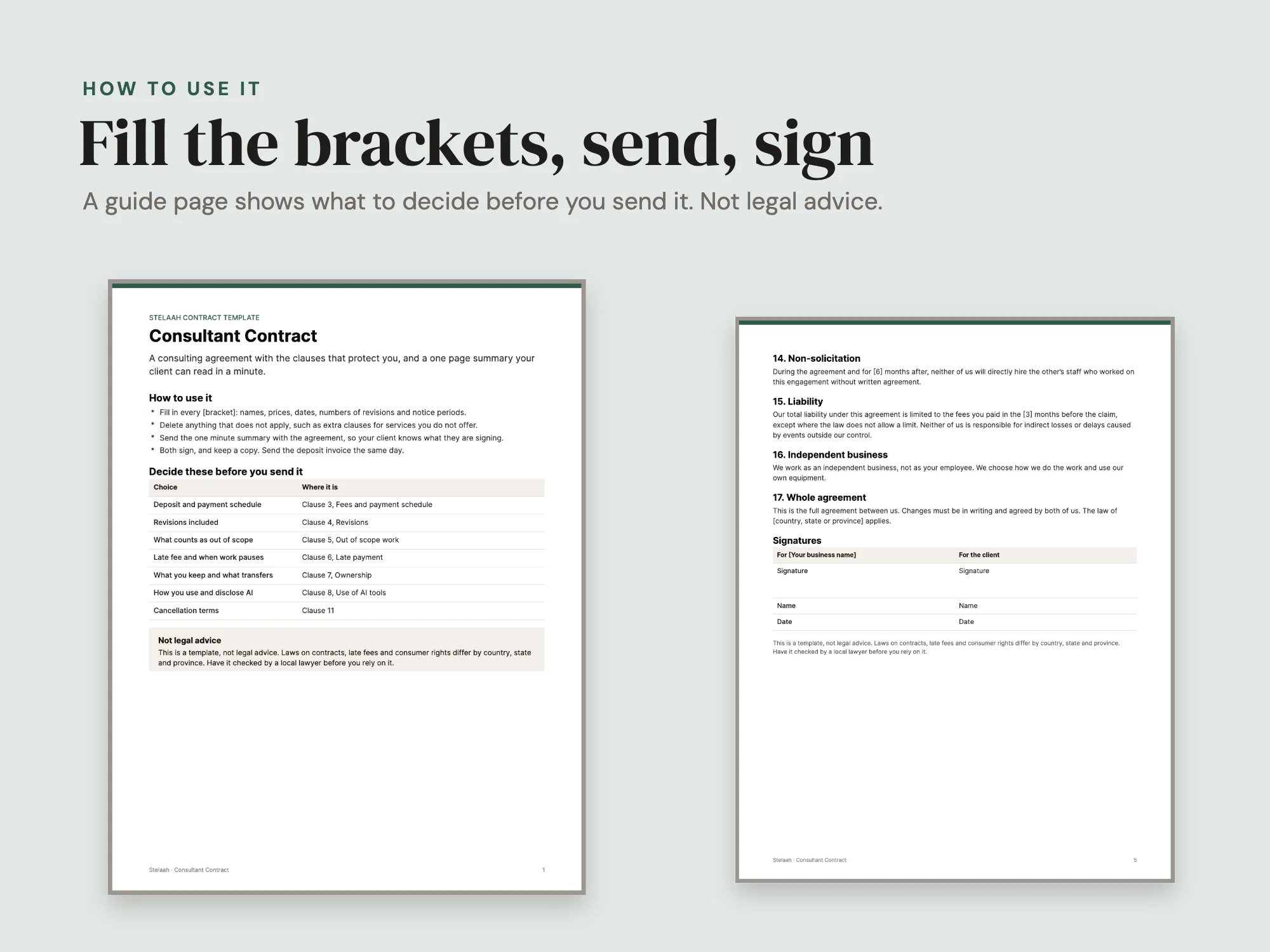 Consultant Contract: How to use it