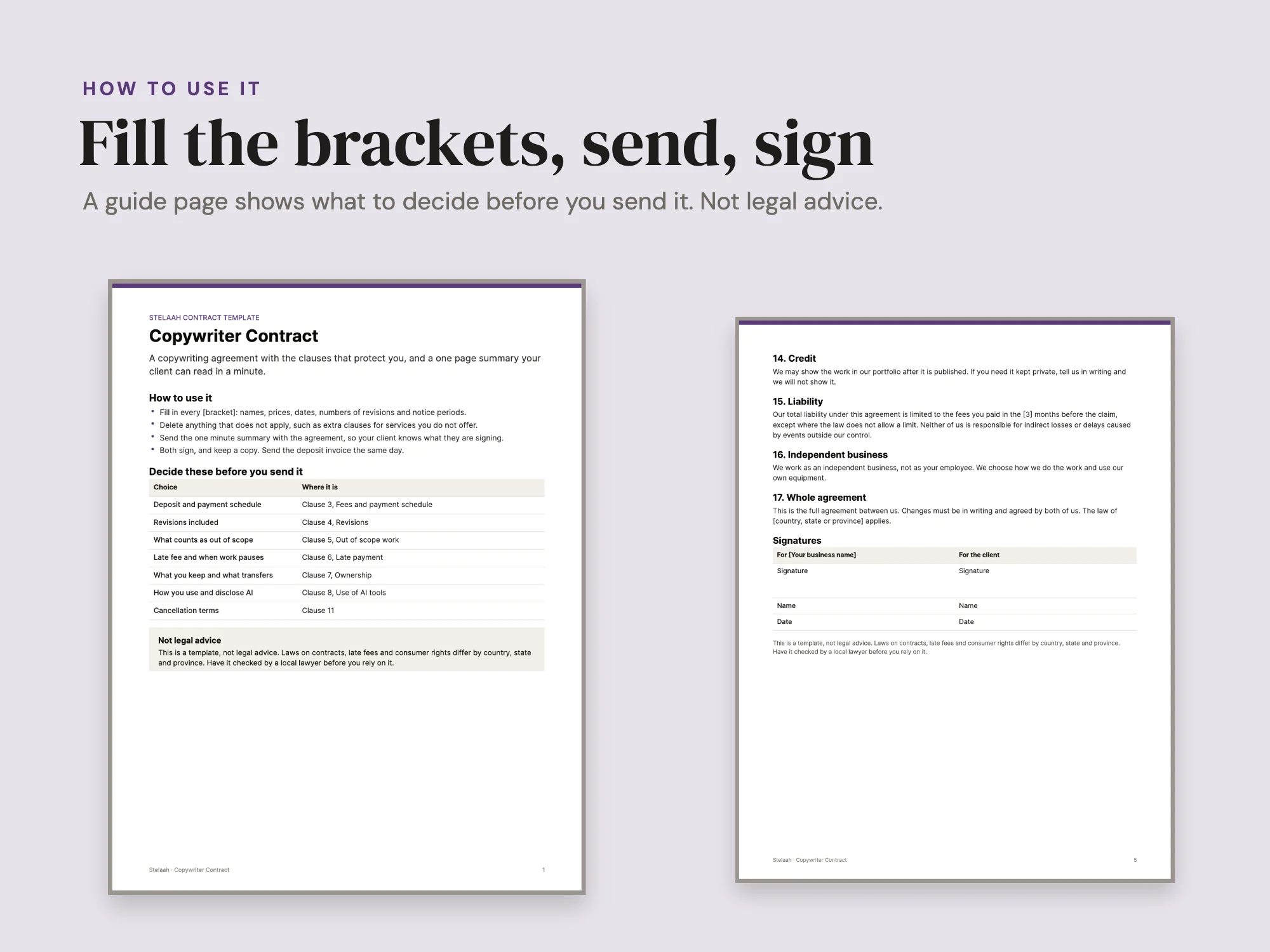 Copywriter Contract: How to use it