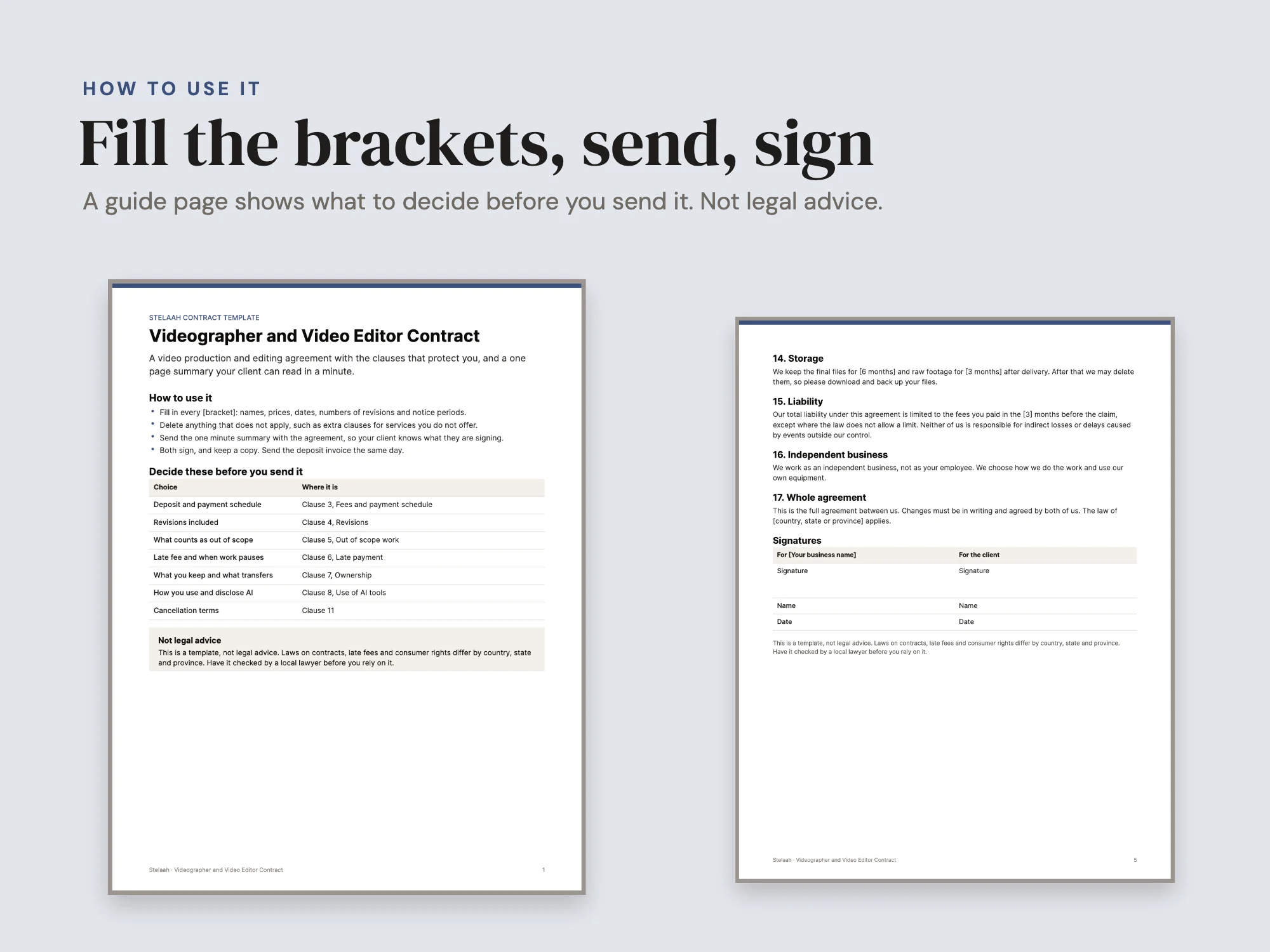 Videographer and Video Editor Contract: How to use it