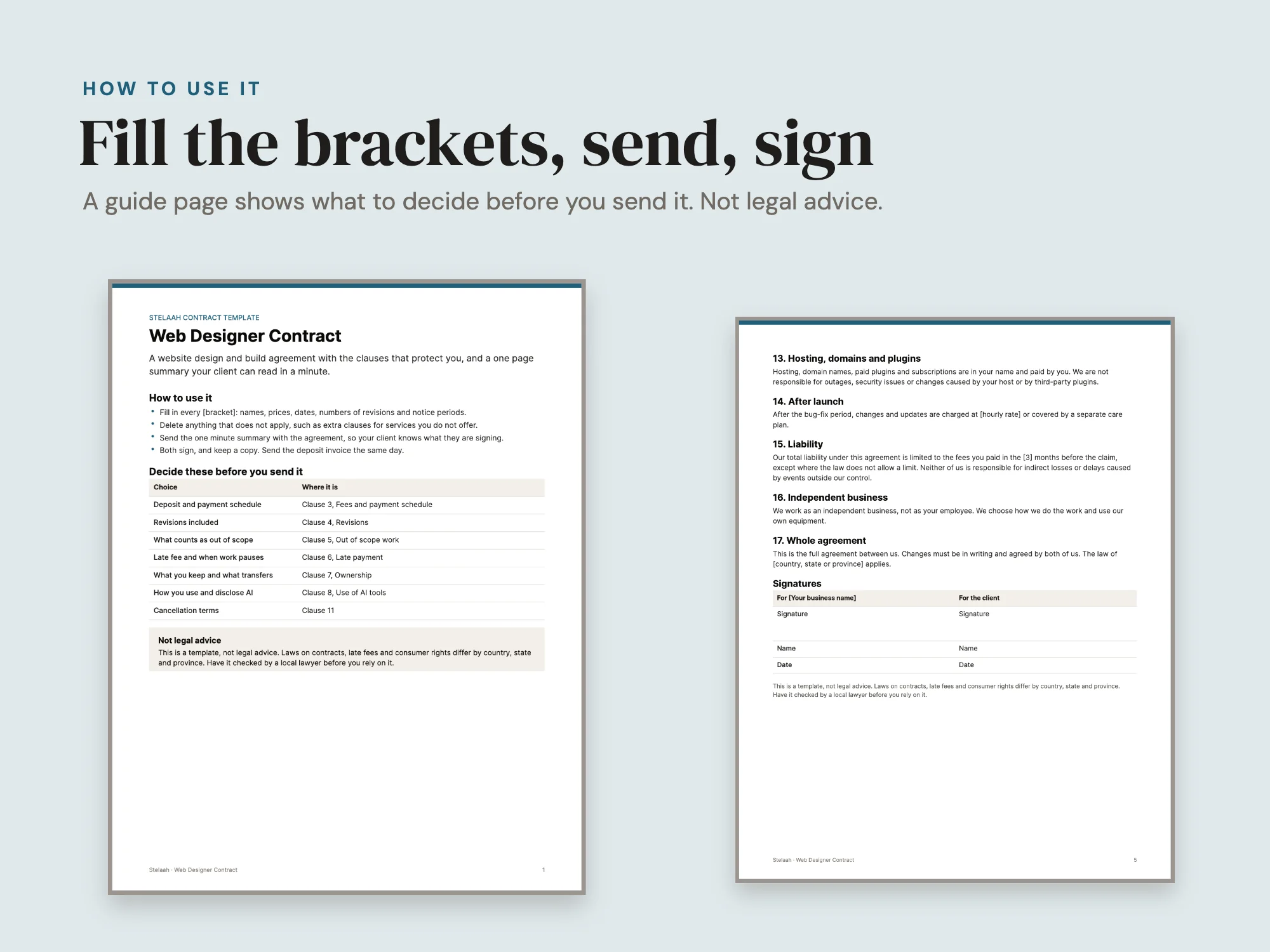 Web Designer Contract: How to use it