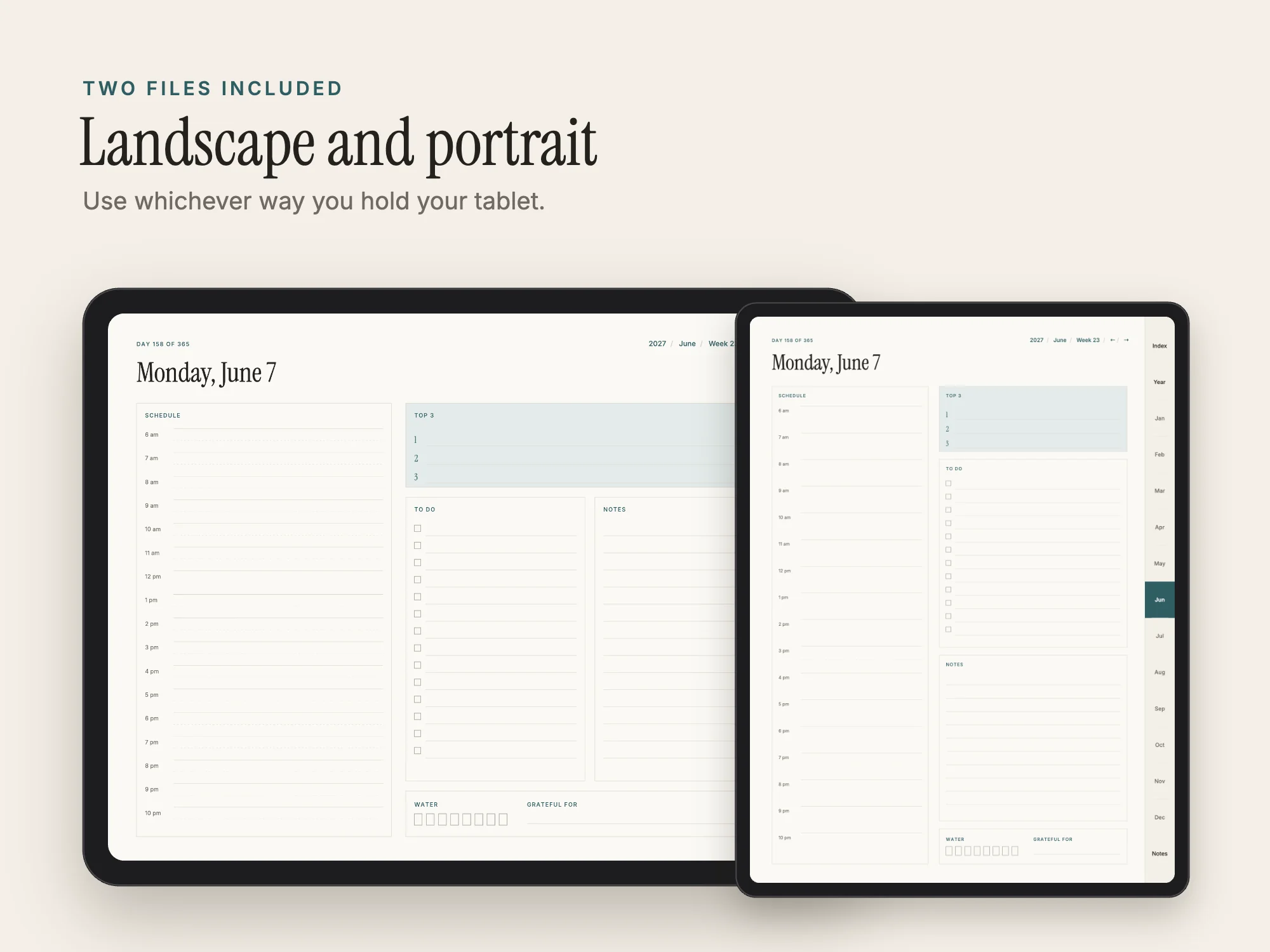 Stelaah 2027 Complete Planner: Two layouts