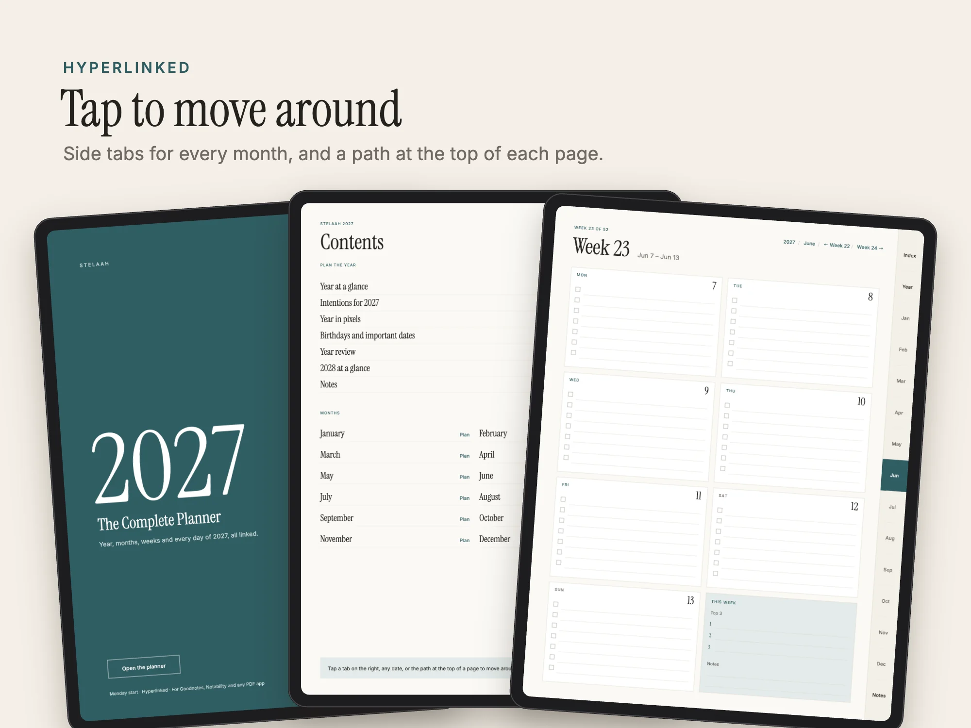 Stelaah 2027 Complete Planner: Linked