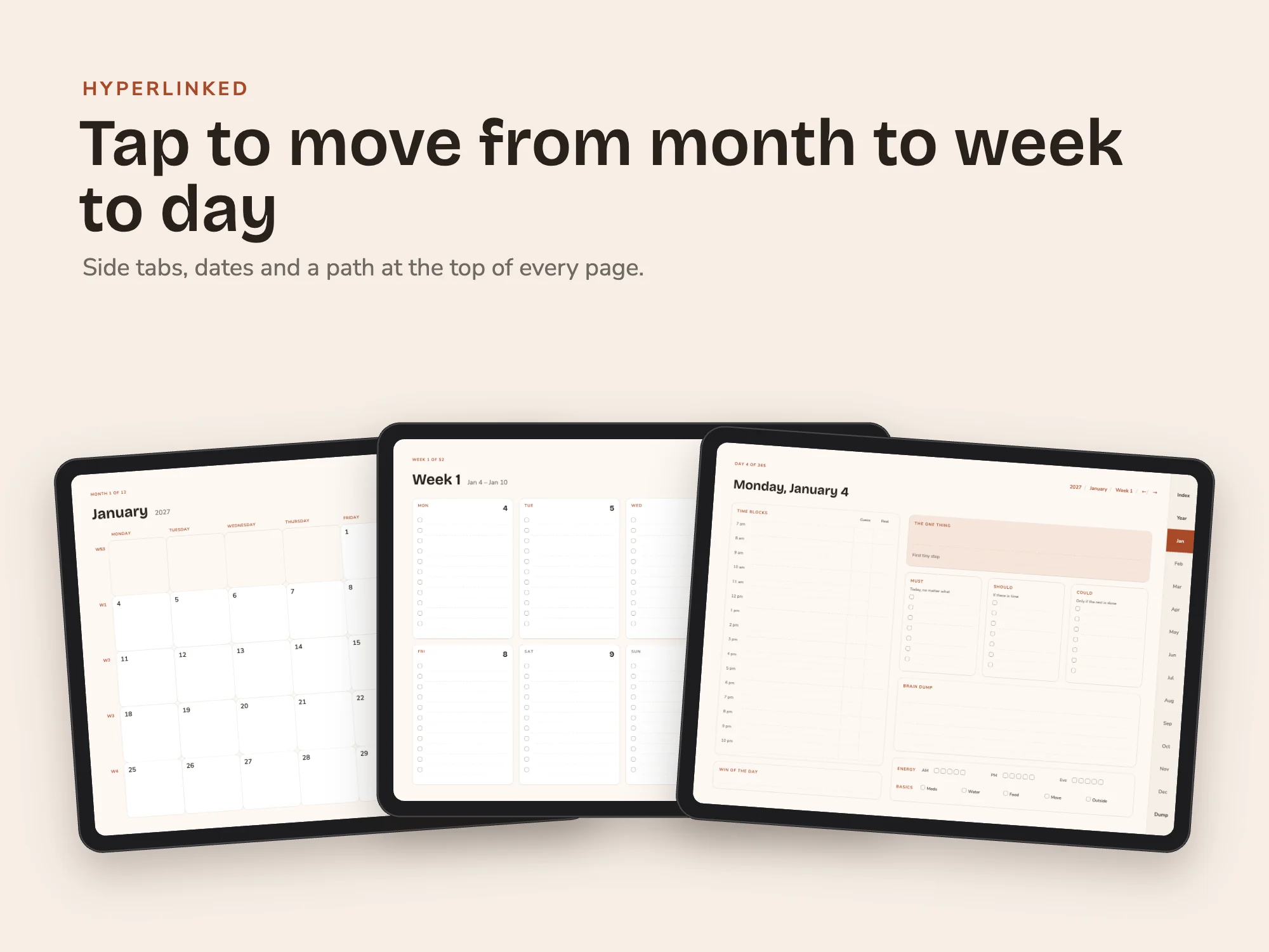 Free 2027 ADHD Digital Planner: Linked