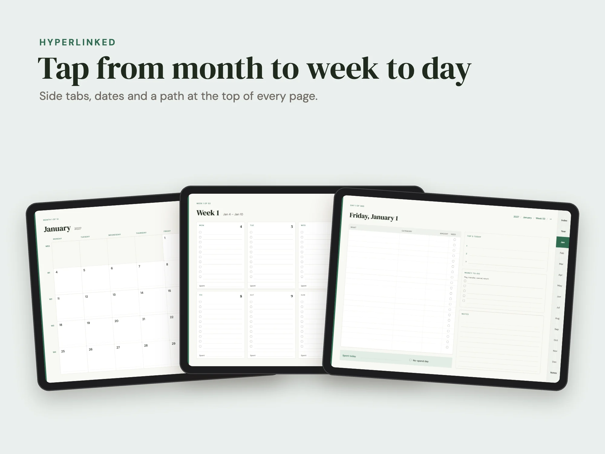 Free 2027 Digital Budget Planner: Linked