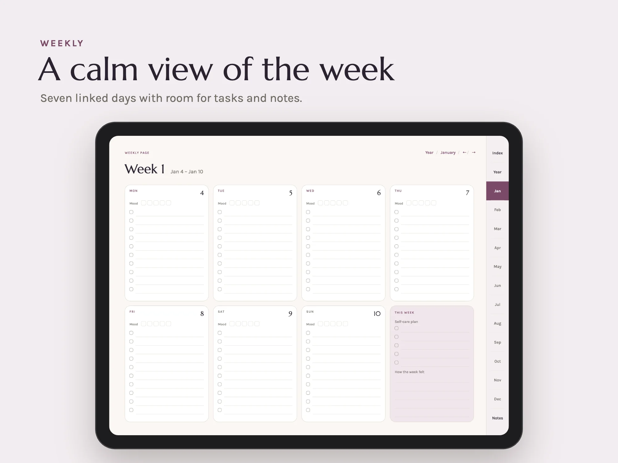 Free 2027 Wellness and Habit Planner: Weekly