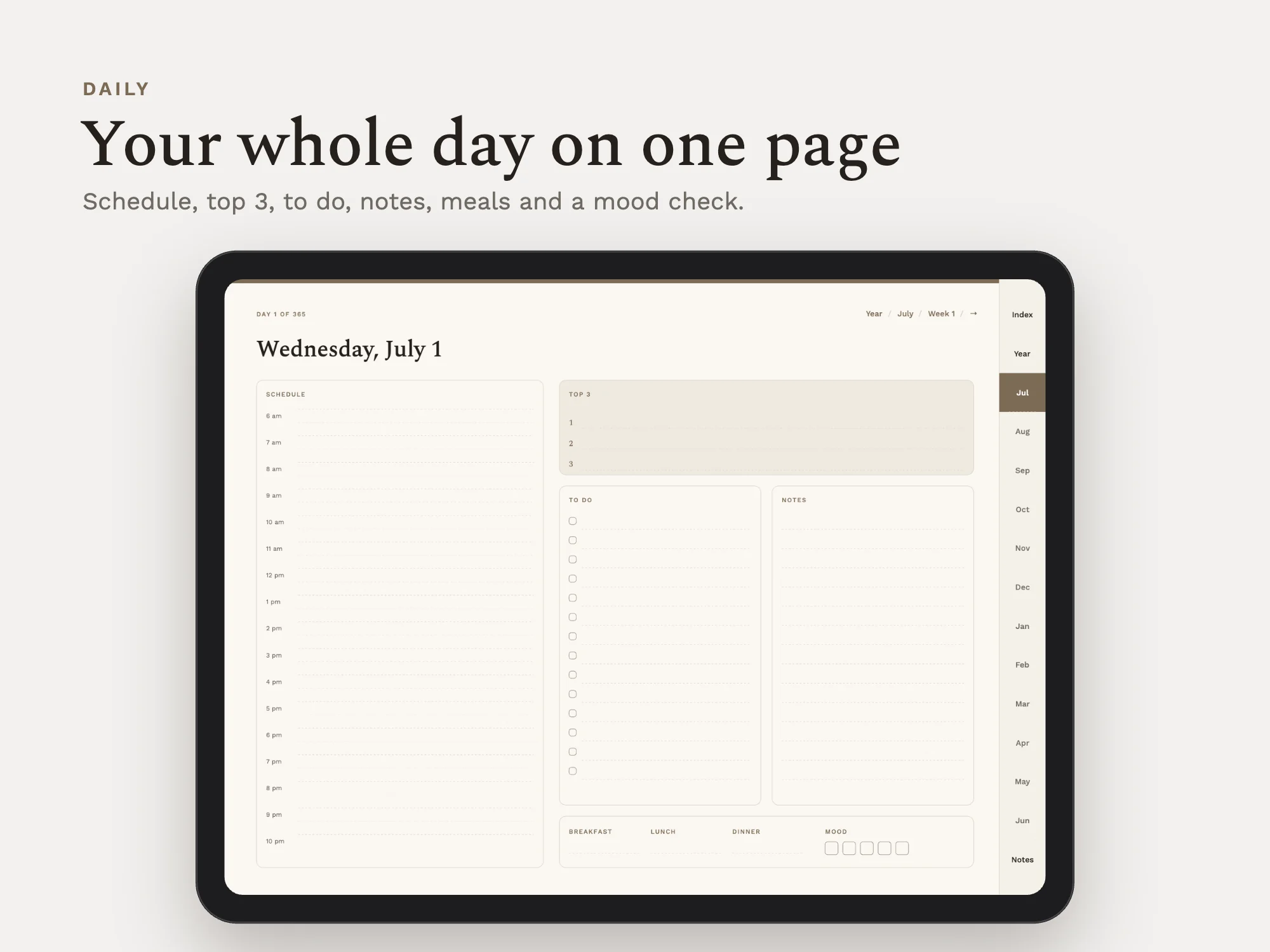 Free 2026 to 2027 Midyear All-in-One Life Planner: Daily