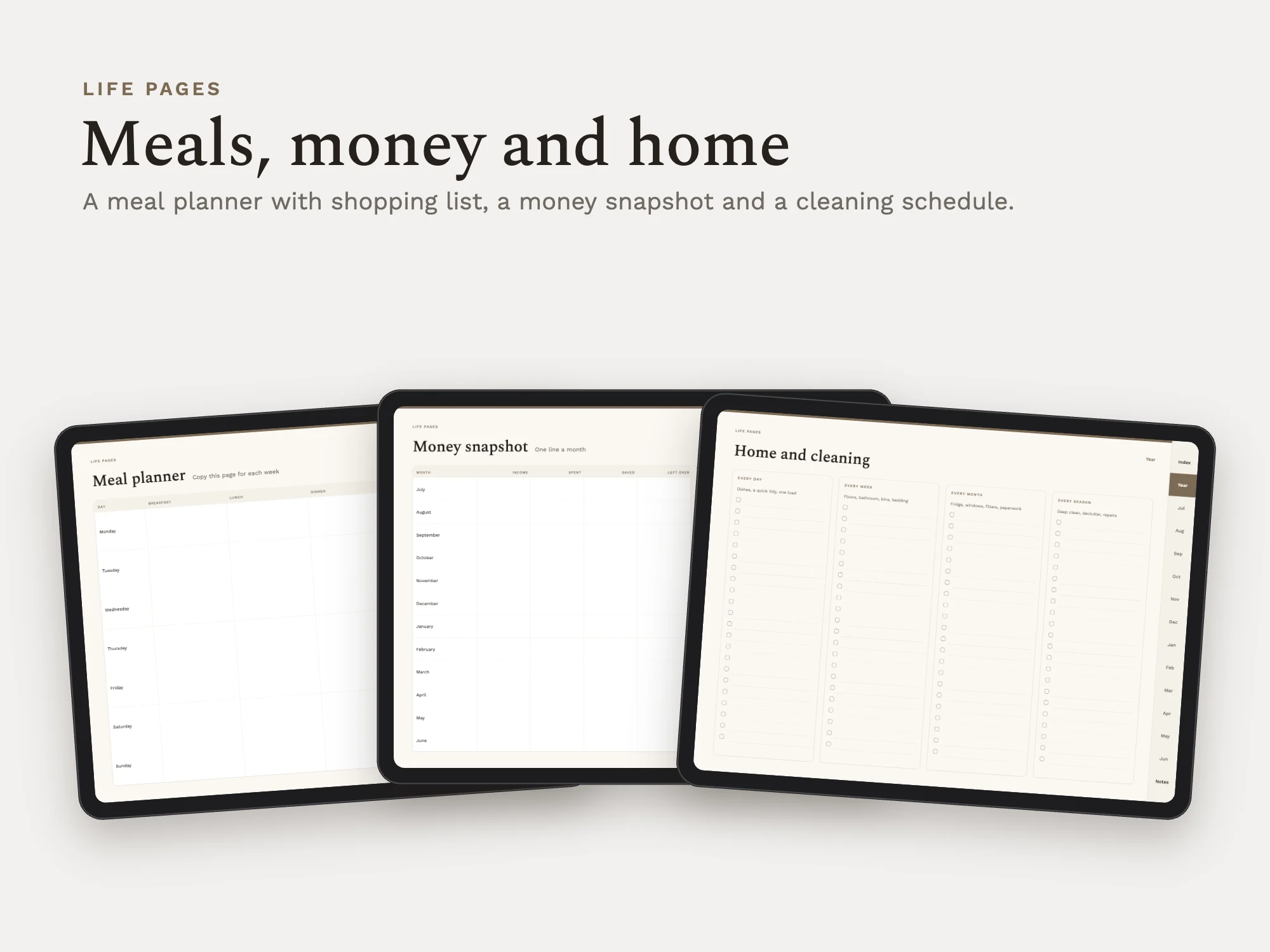 Free 2026 to 2027 Midyear All-in-One Life Planner: Life pages