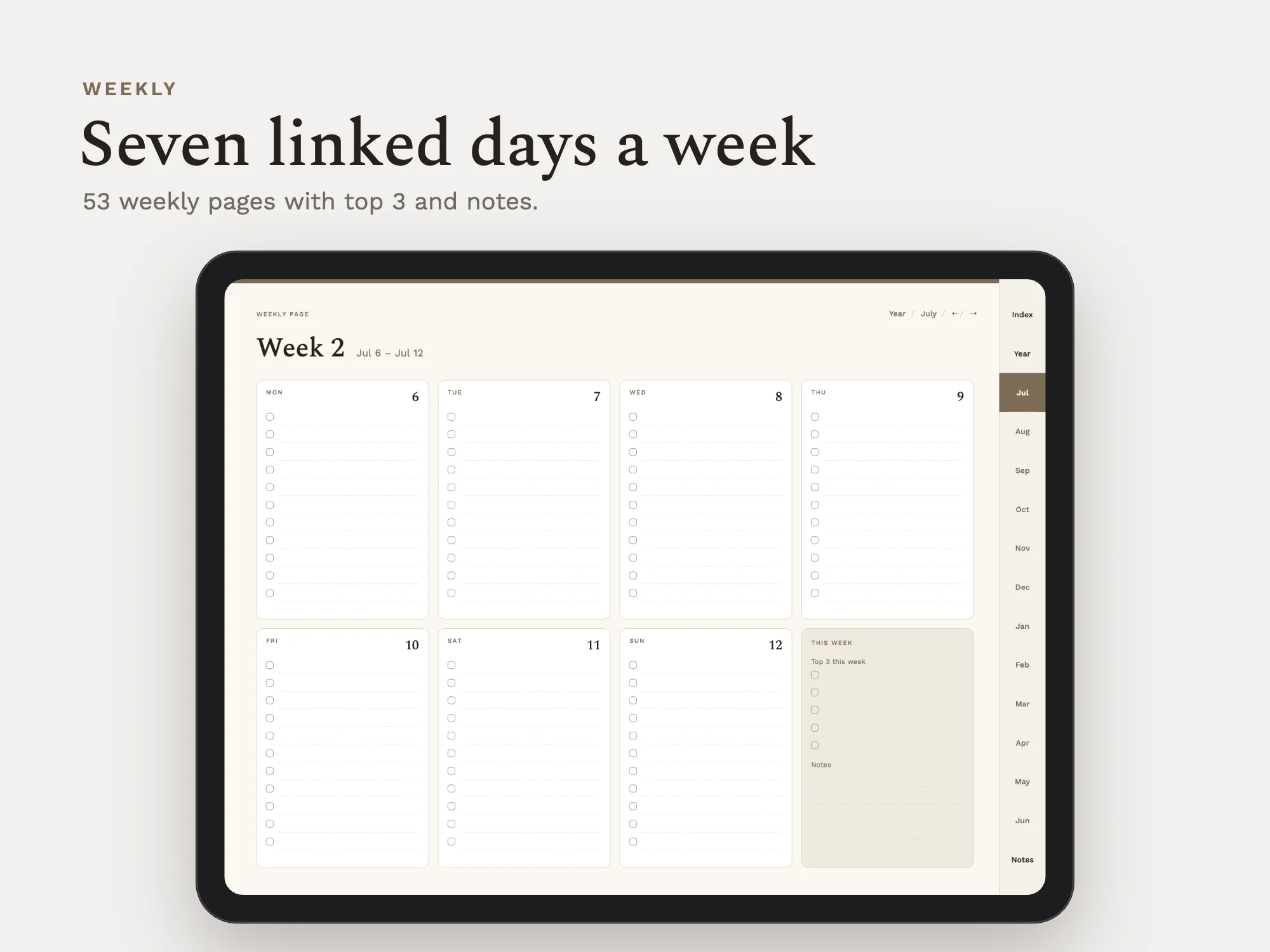 Free 2026 to 2027 Midyear All-in-One Life Planner: Weekly