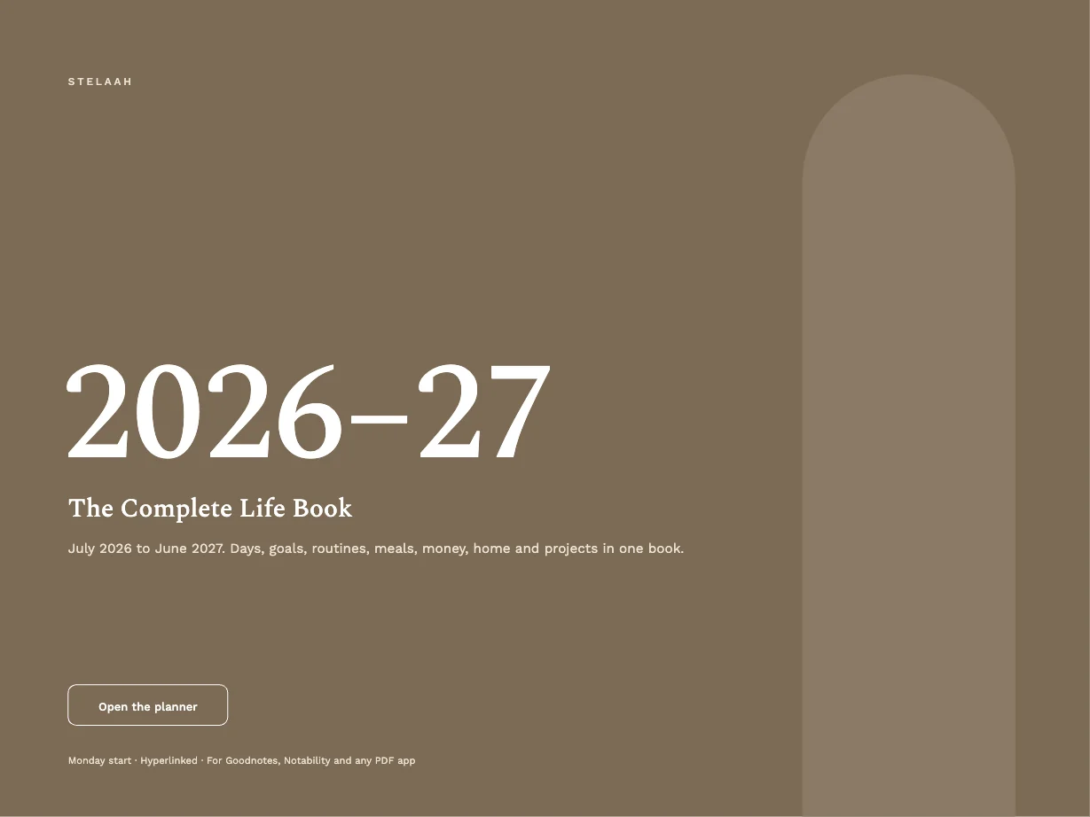 Cover of the Free 2026 to 2027 Midyear All-in-One Life Planner