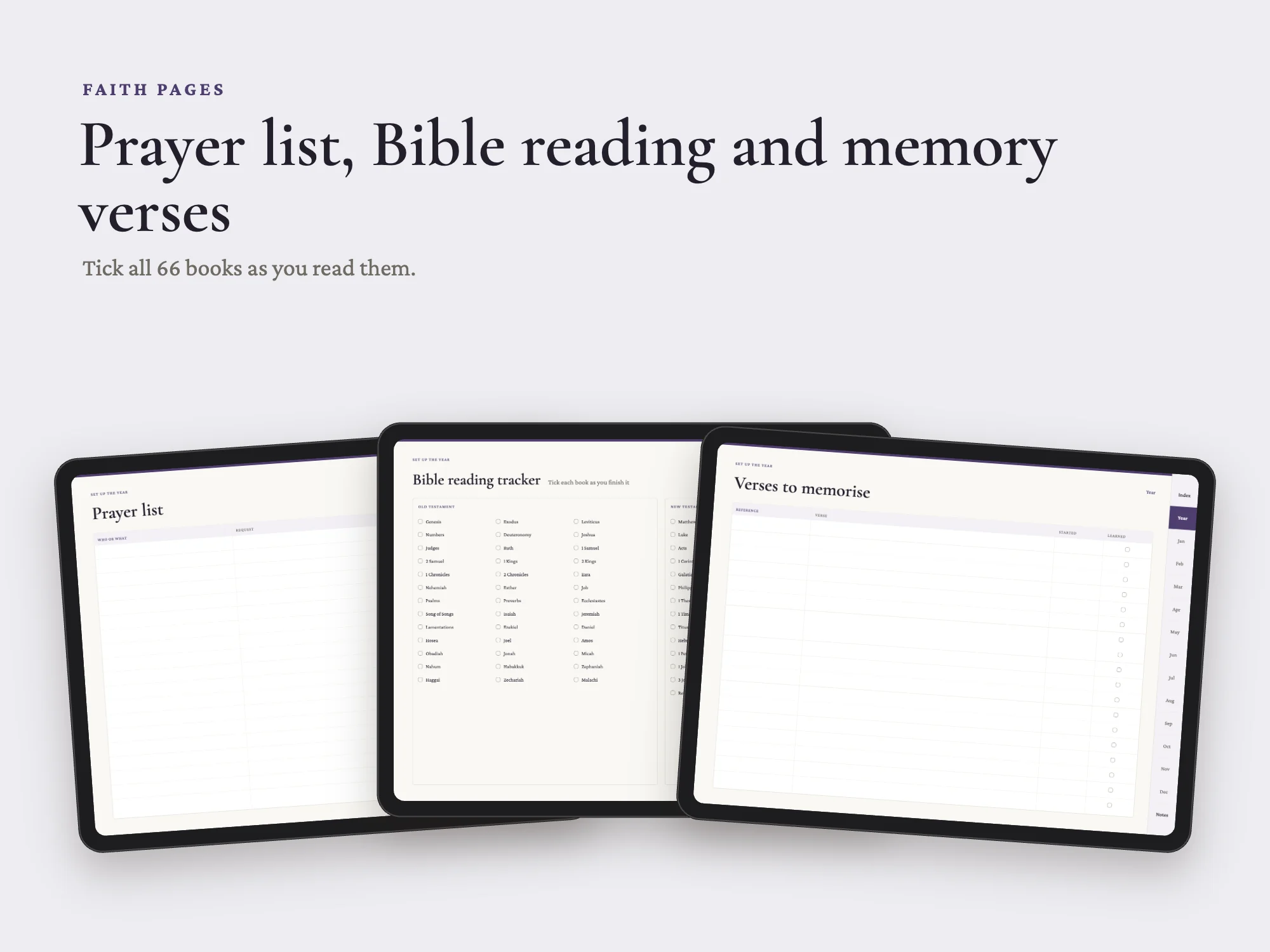 Free 2027 Devotional Planner: Faith pages