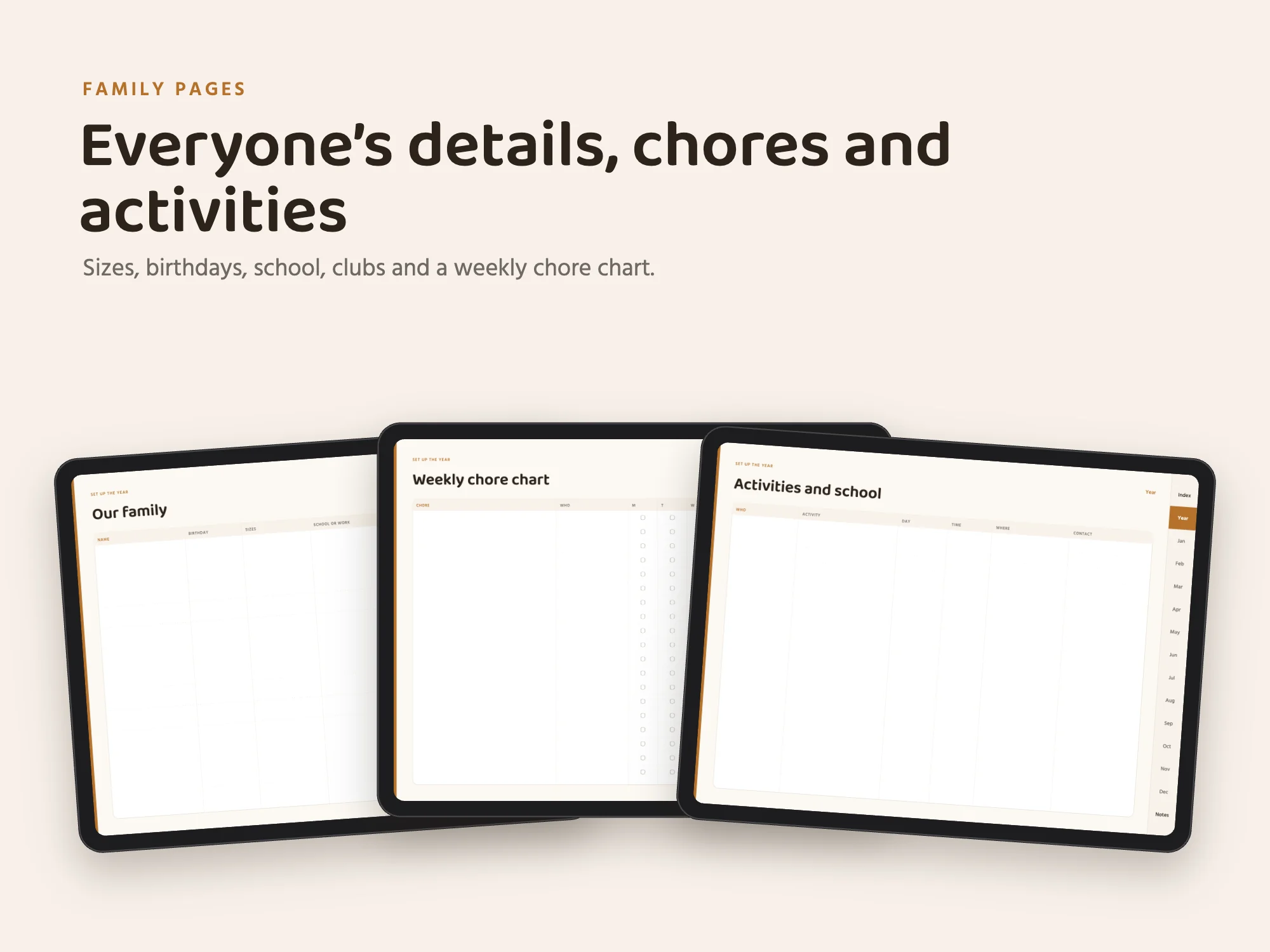 Free 2027 Family Planner: Family pages