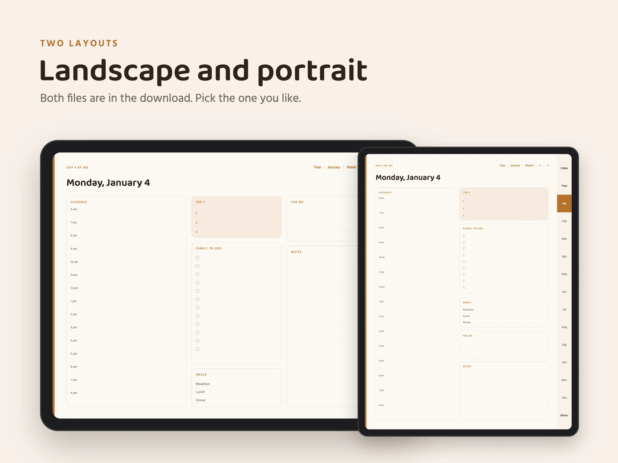 Free 2027 Family Planner: Two layouts