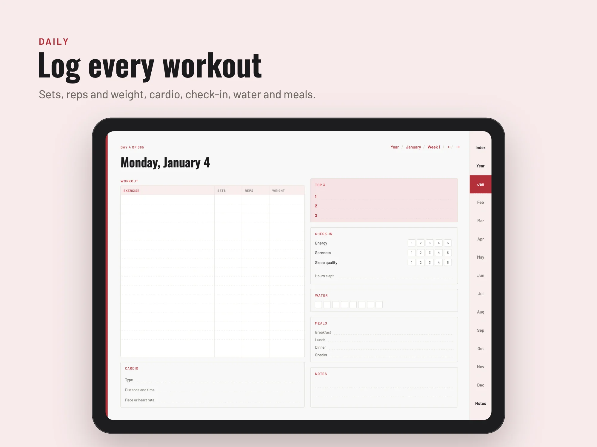 Free 2027 Fitness and Training Planner: Daily