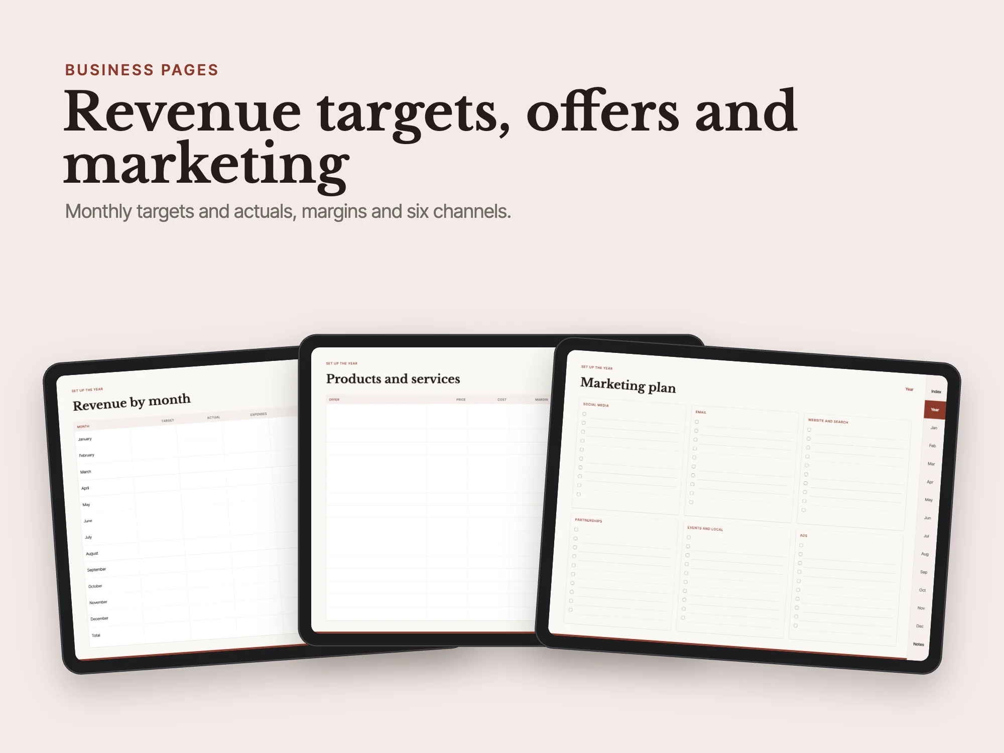 Free 2027 Small Business Planner: Business pages