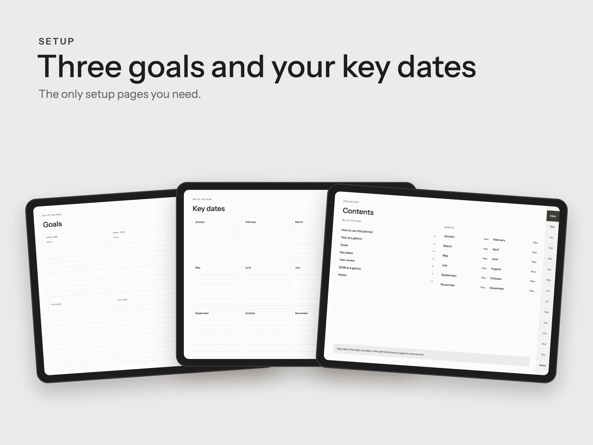 Free 2027 Minimal Digital Planner: Setup