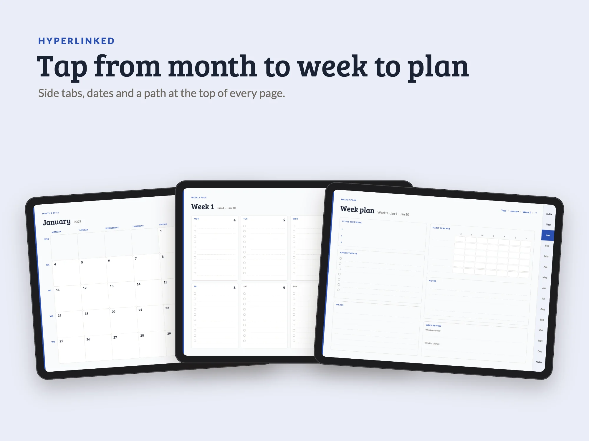 Free 2027 Weekly Planner: Linked