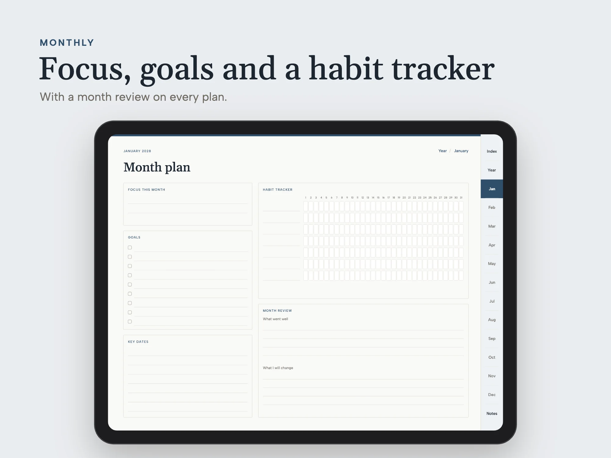 Stelaah 2028 Complete Planner: Monthly
