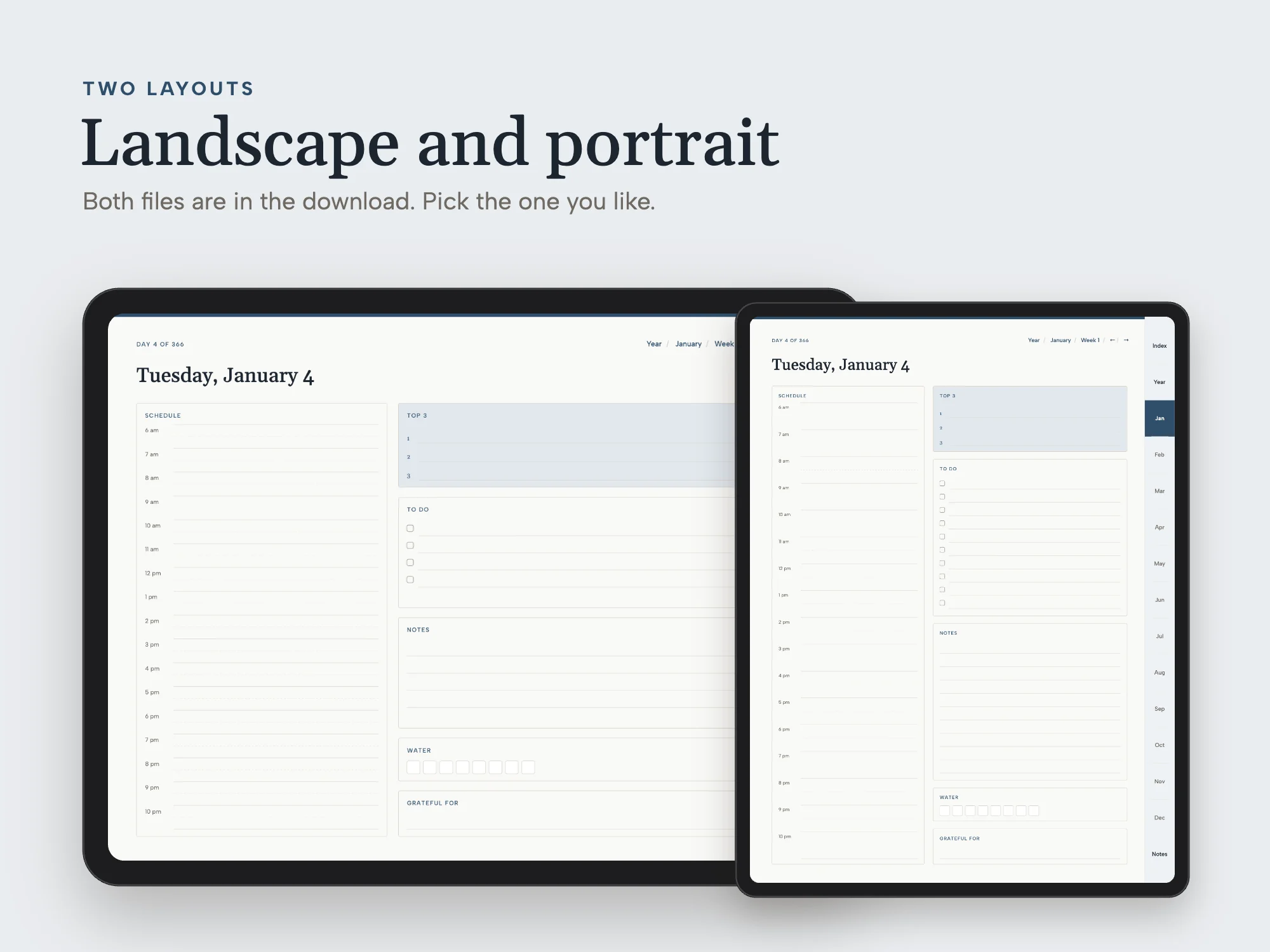 Stelaah 2028 Complete Planner: Two layouts