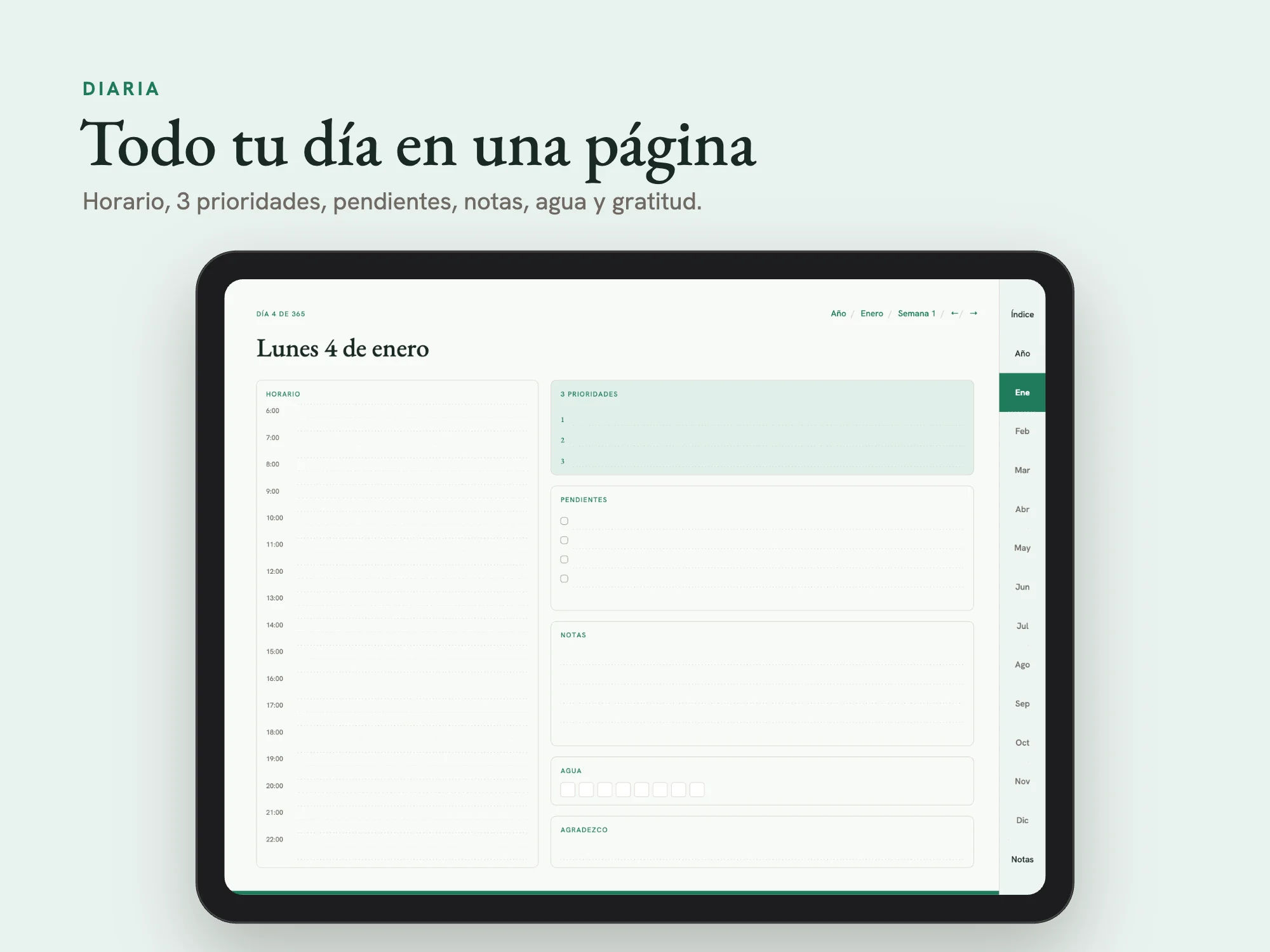 Agenda Digital 2027 Completa (en español): Diaria