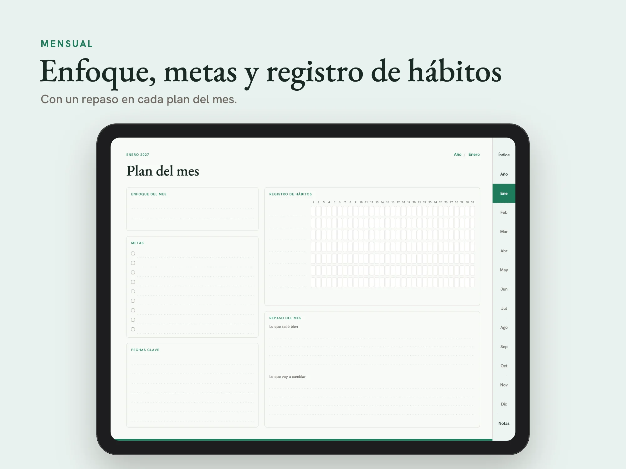 Agenda Digital 2027 Completa (en español): Mensual