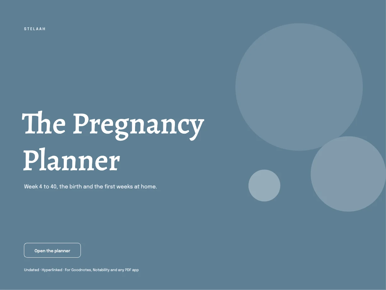Cover of the Pregnancy Planner