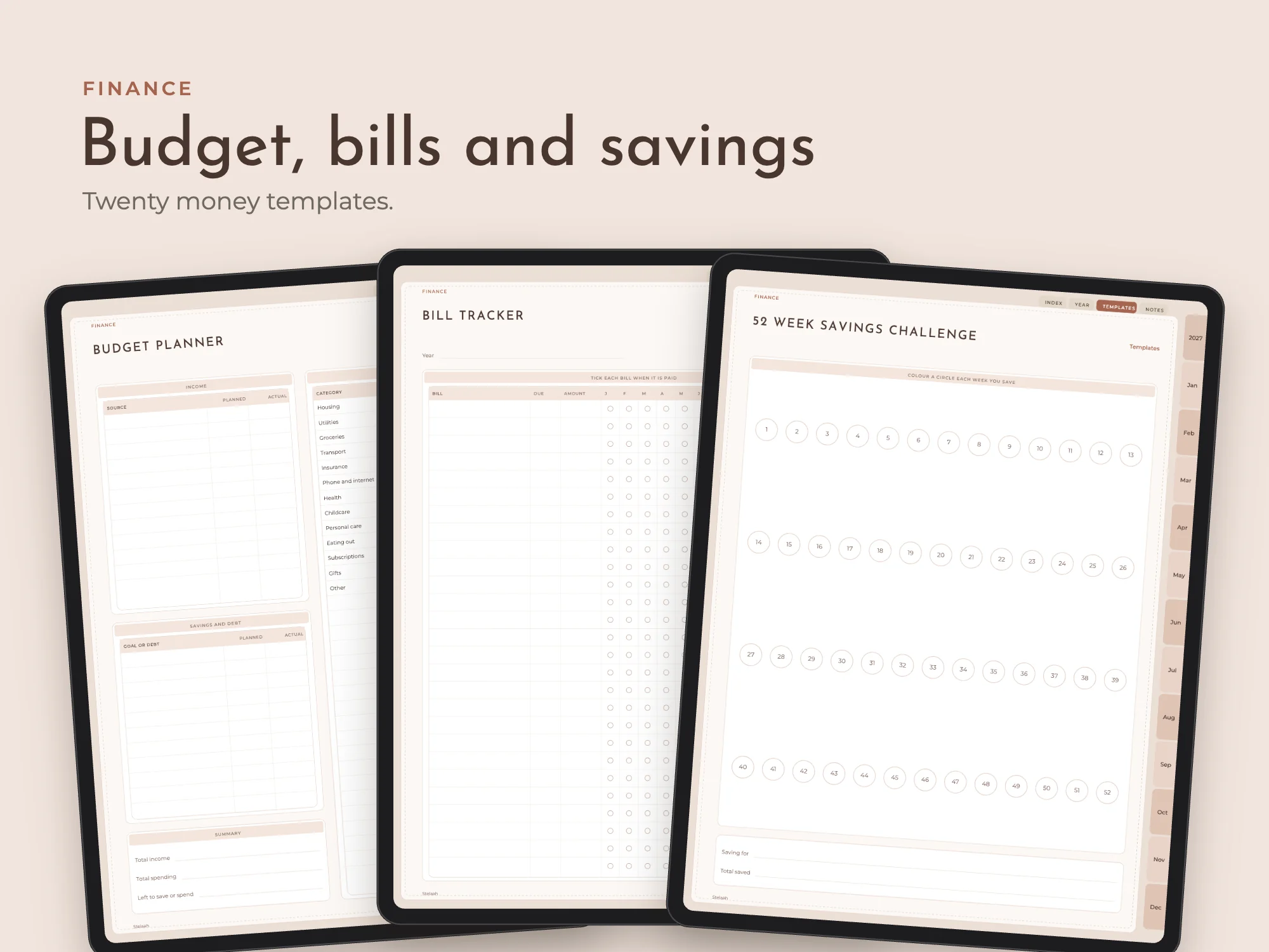 2027 All-in-One Planner Premium with Life Binder: Finance