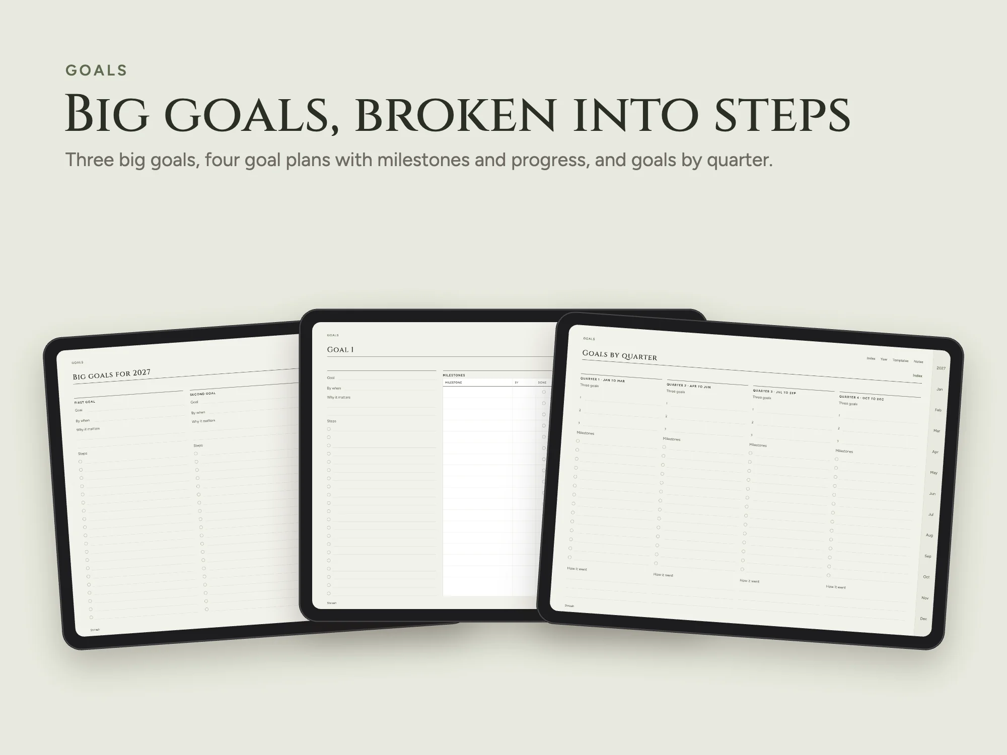 Free 2027 Vision Board and Goals Planner: Goals