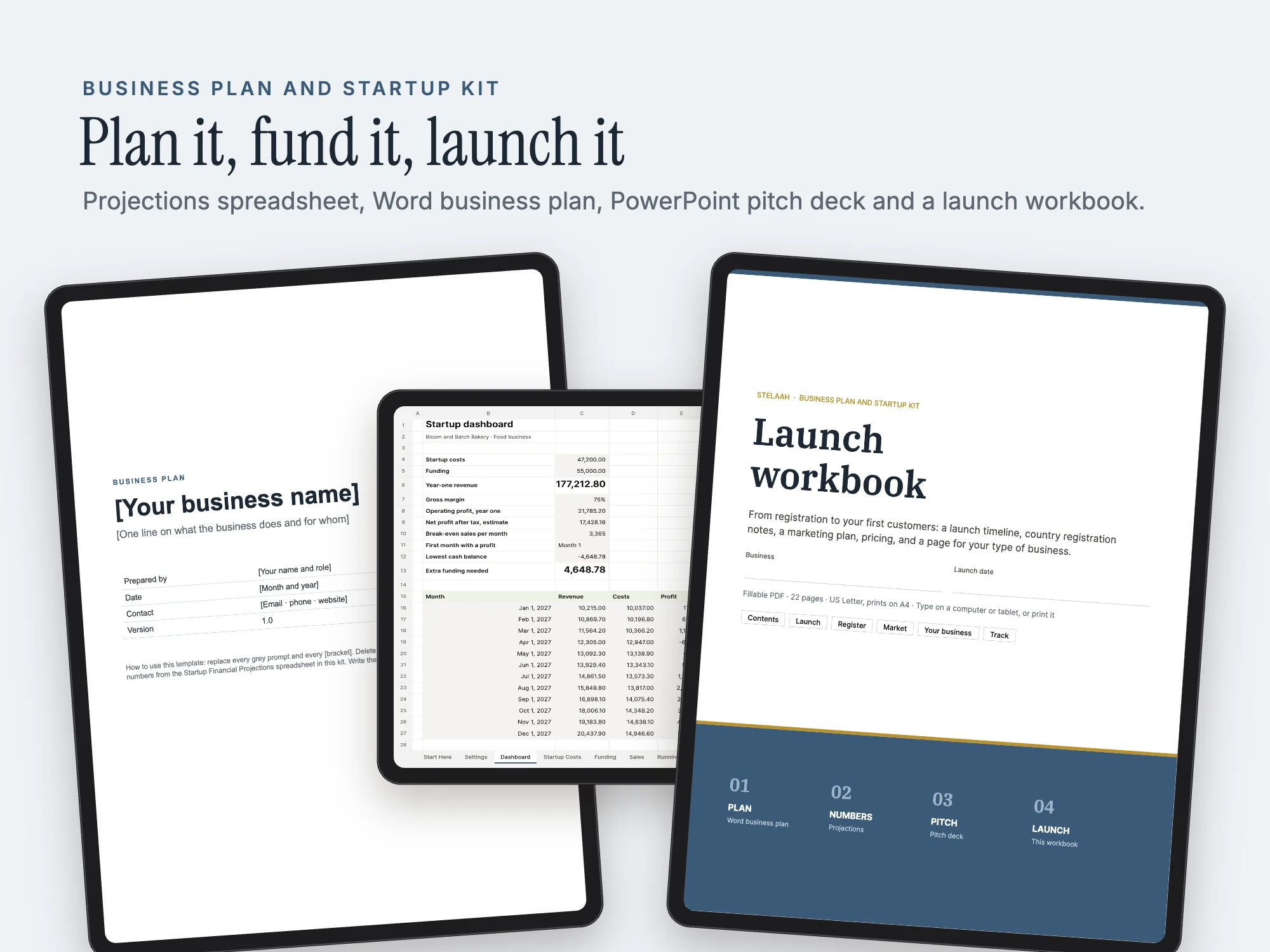 Cover of the Business Plan and Startup Kit