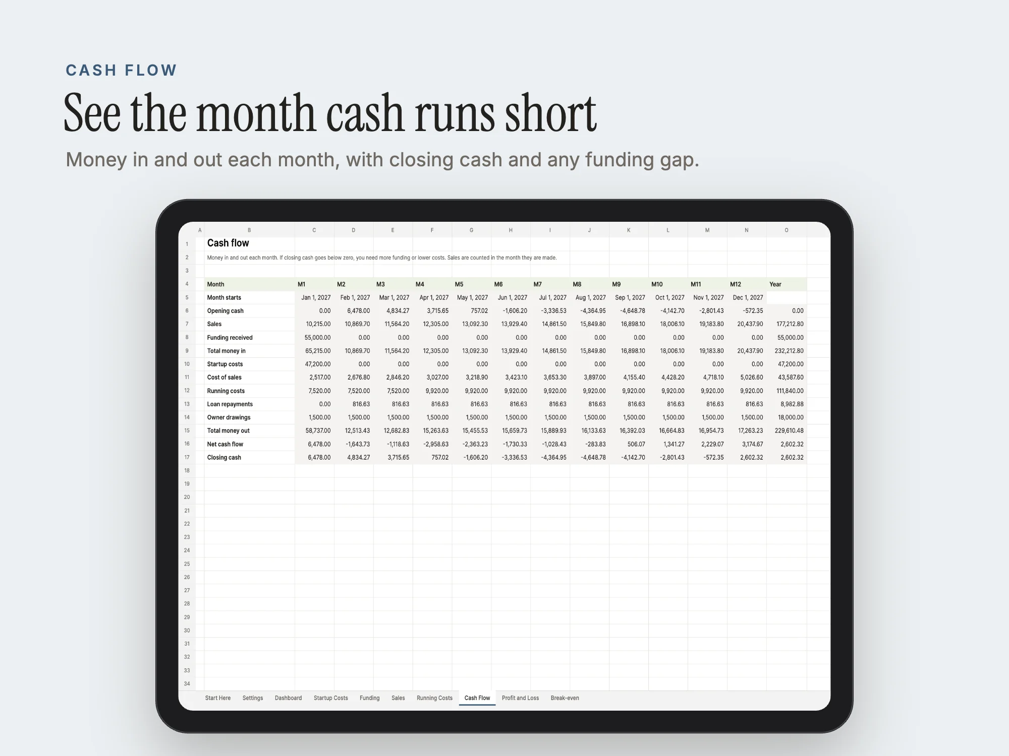 Business Plan and Startup Kit: Cash flow