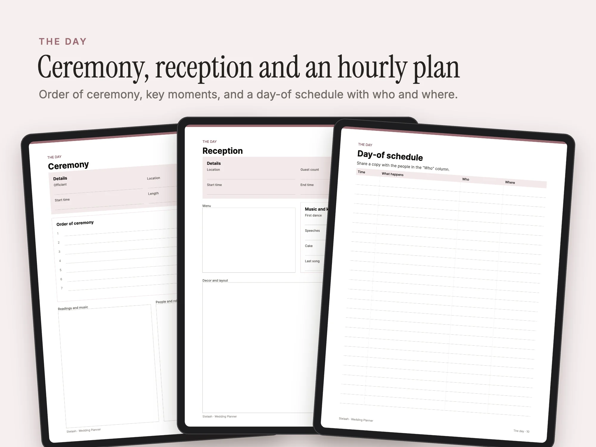 Wedding Planner: The day