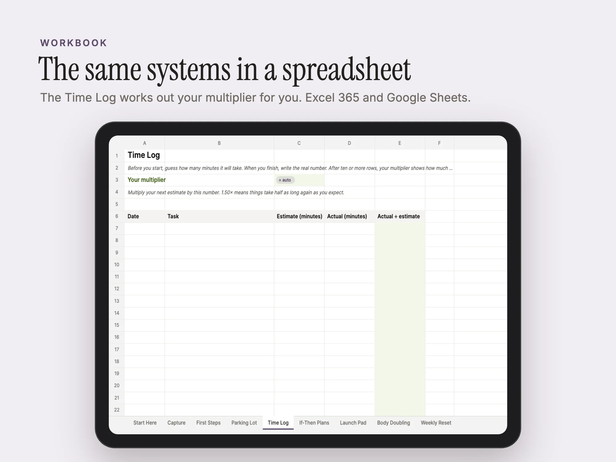 ADHD Systems Kit: Workbook