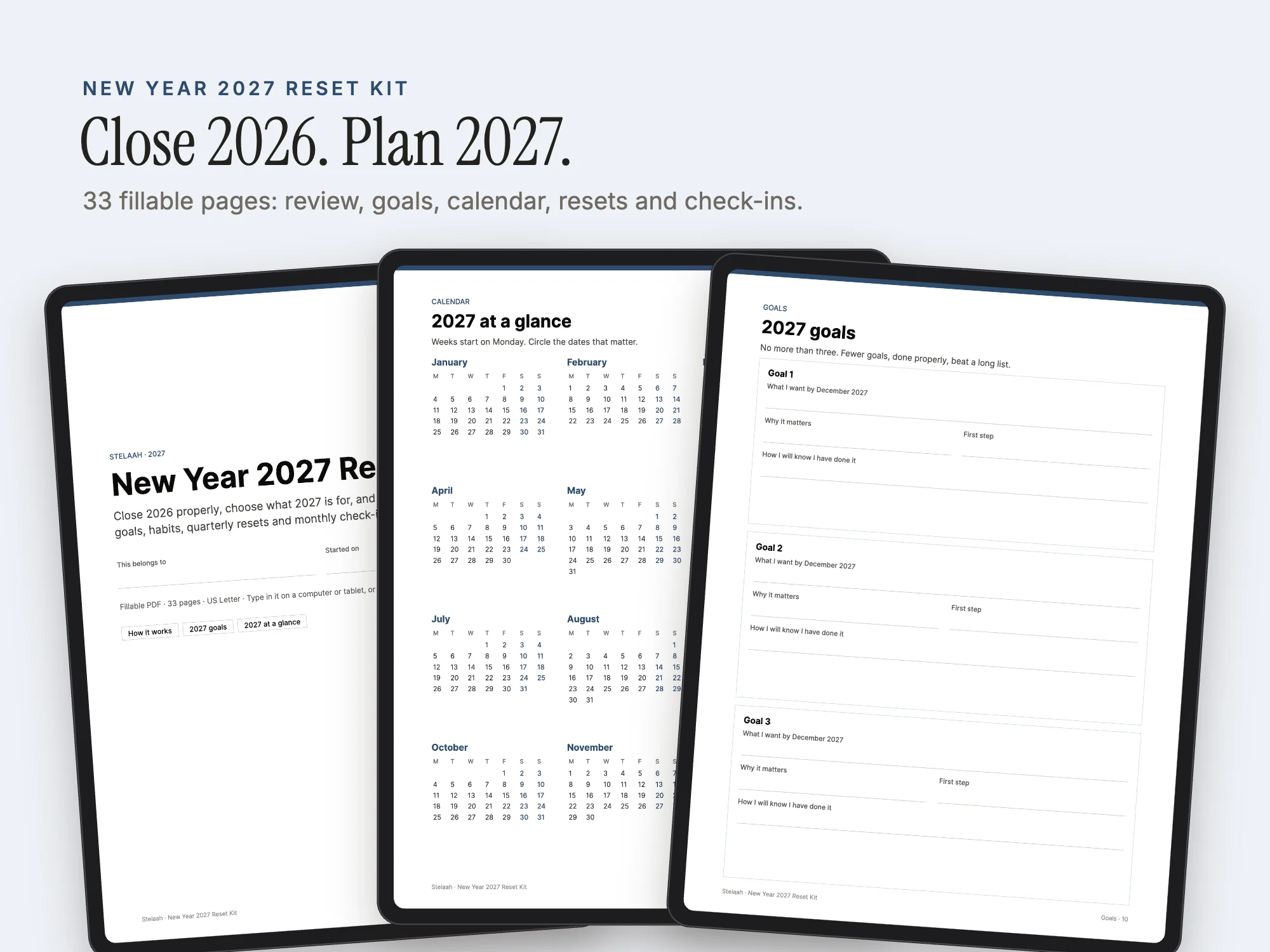 Cover of the New Year 2027 Reset Kit