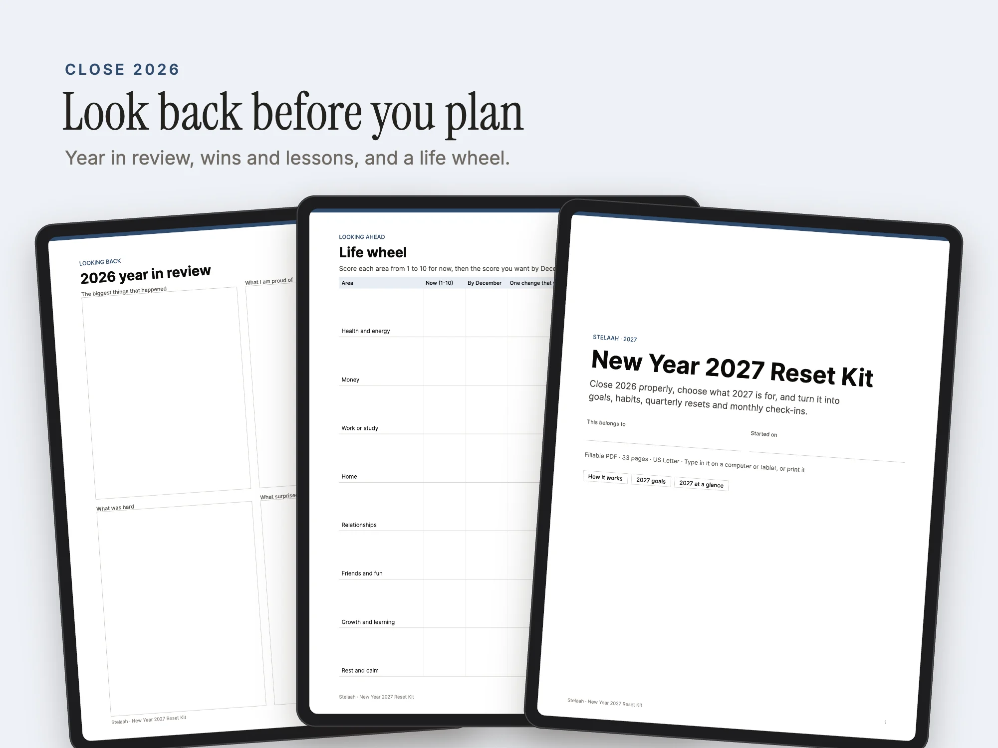 New Year 2027 Reset Kit: Close 2026