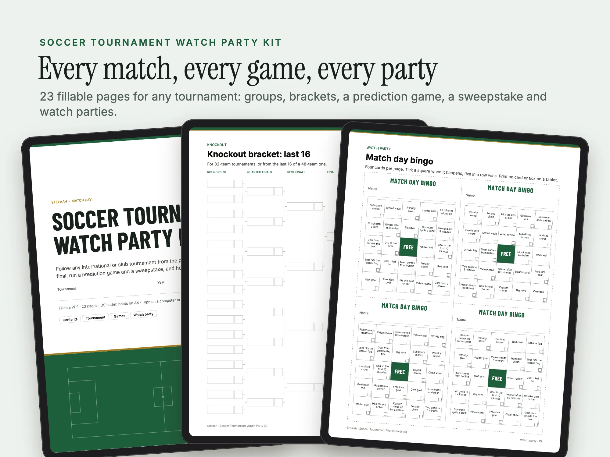 Cover of the Soccer Tournament Watch Party Kit