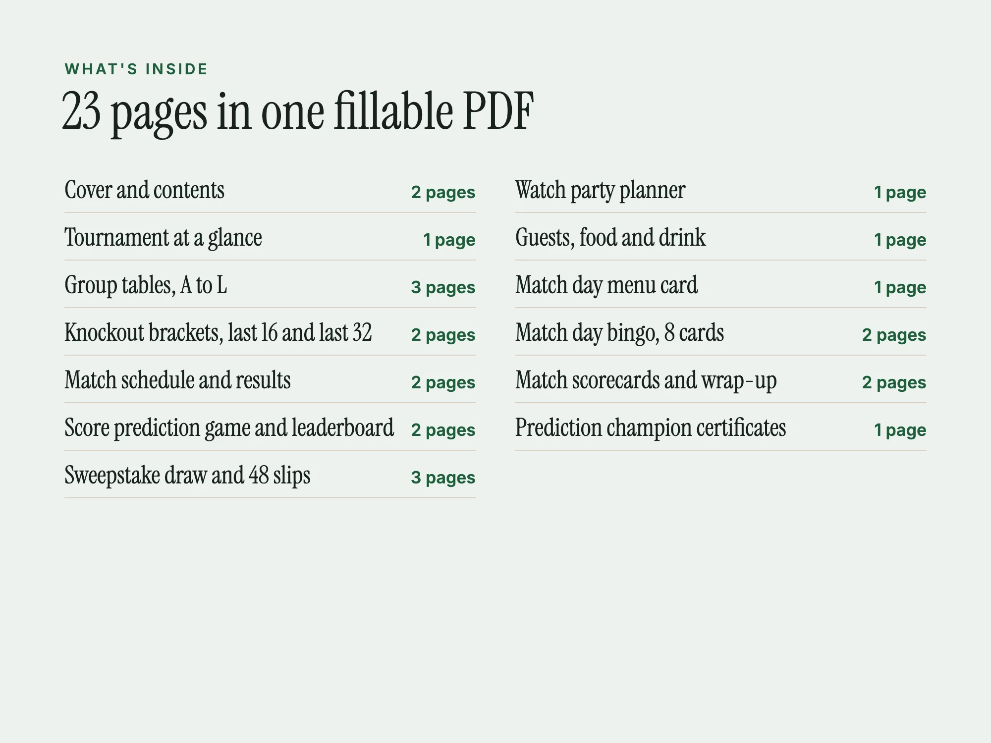 Soccer Tournament Watch Party Kit: What's inside