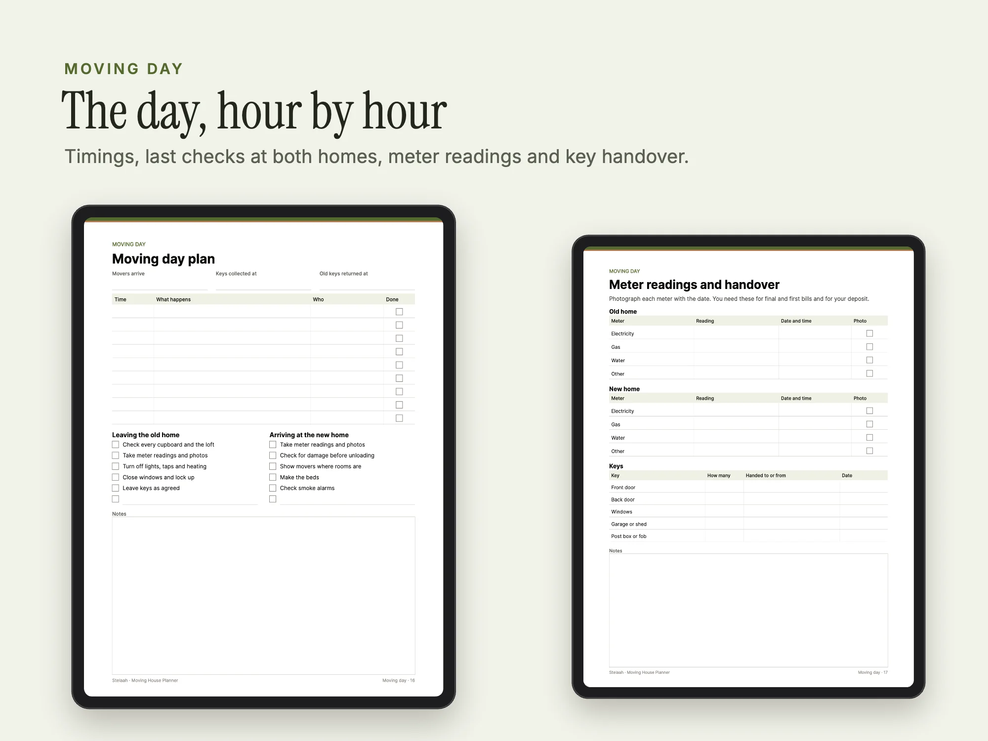 Moving House Planner: Moving day